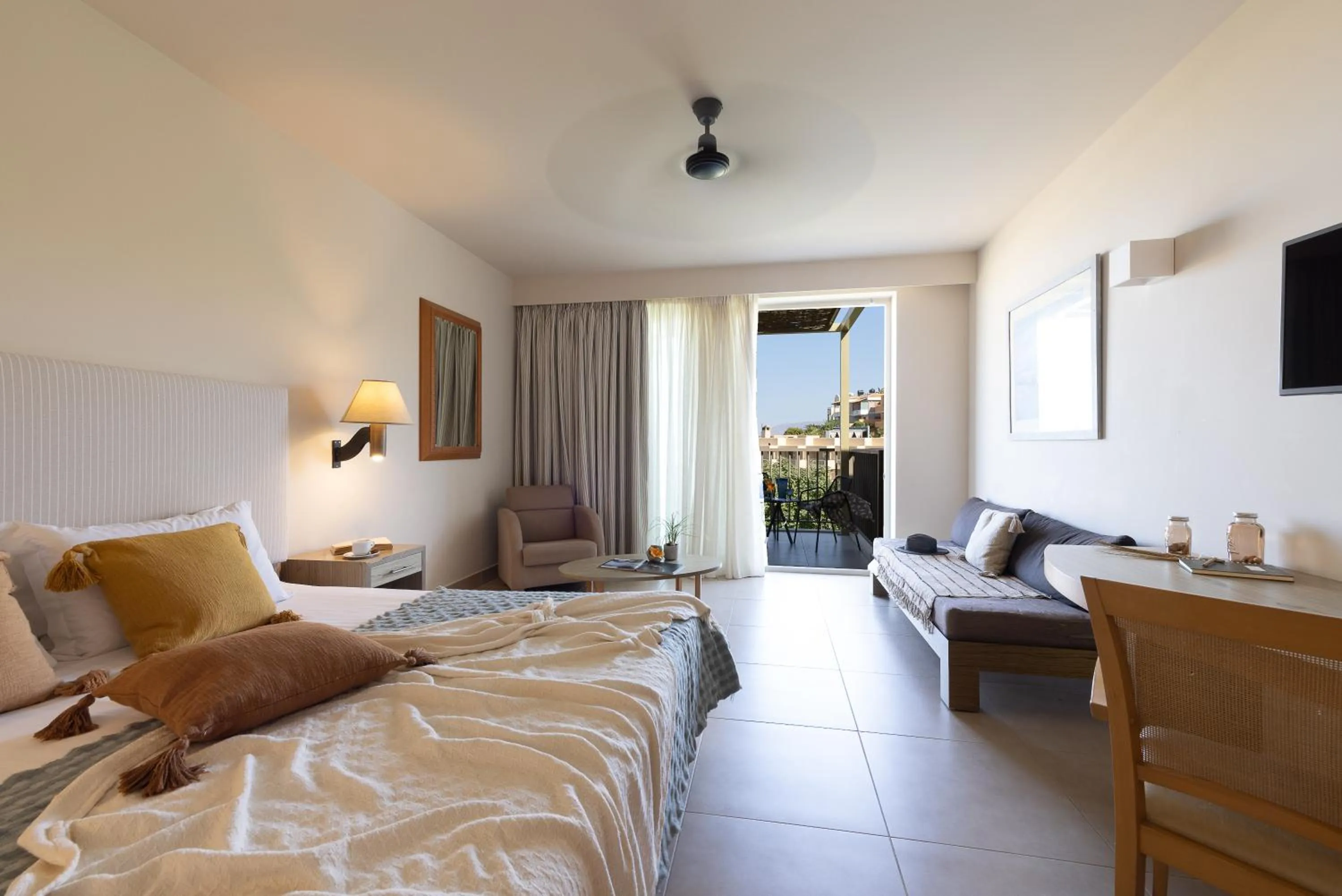 Bed in Giannoulis – Santa Marina Beach Hotel