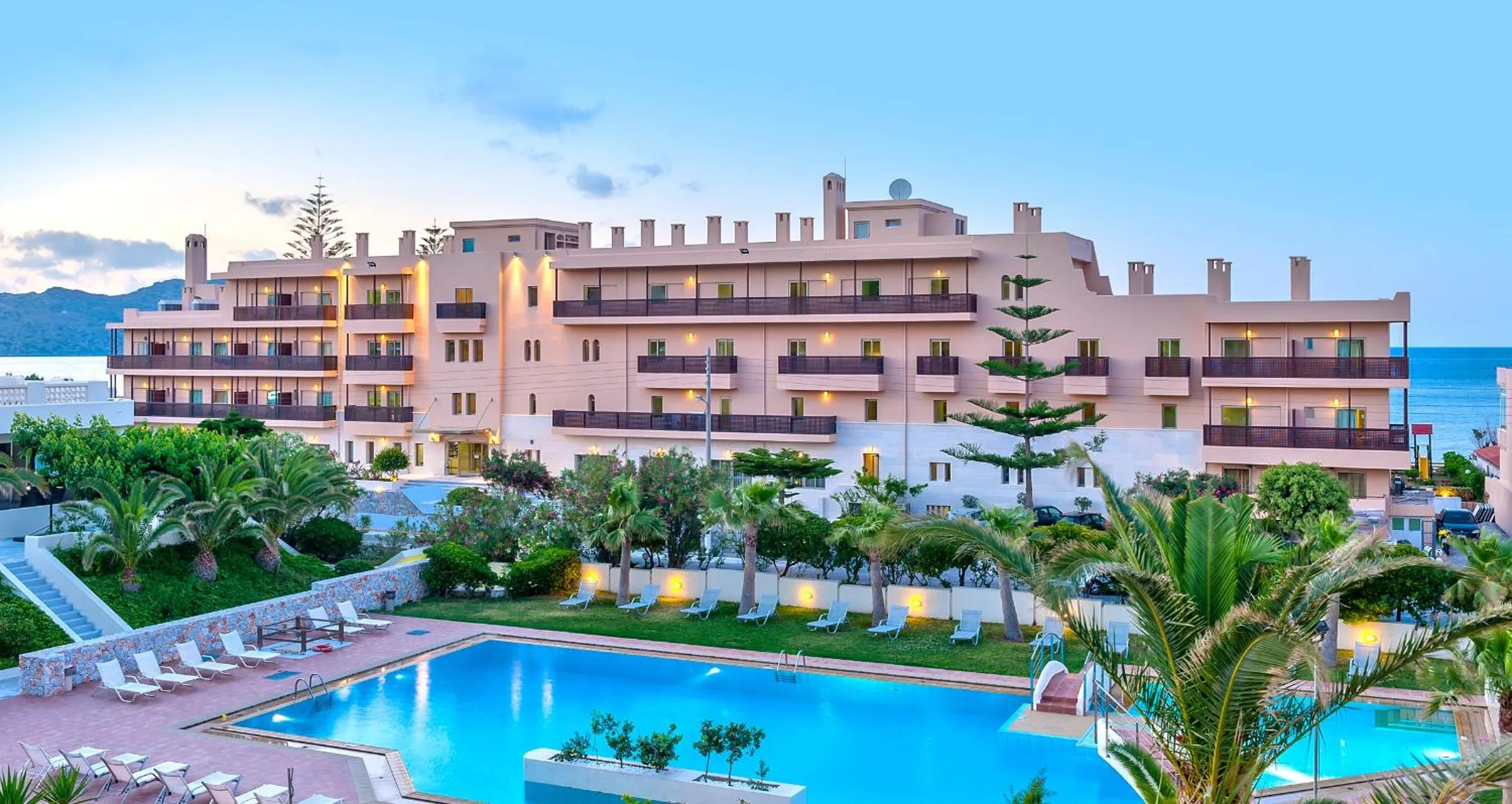 Property building in Giannoulis – Santa Marina Beach Hotel