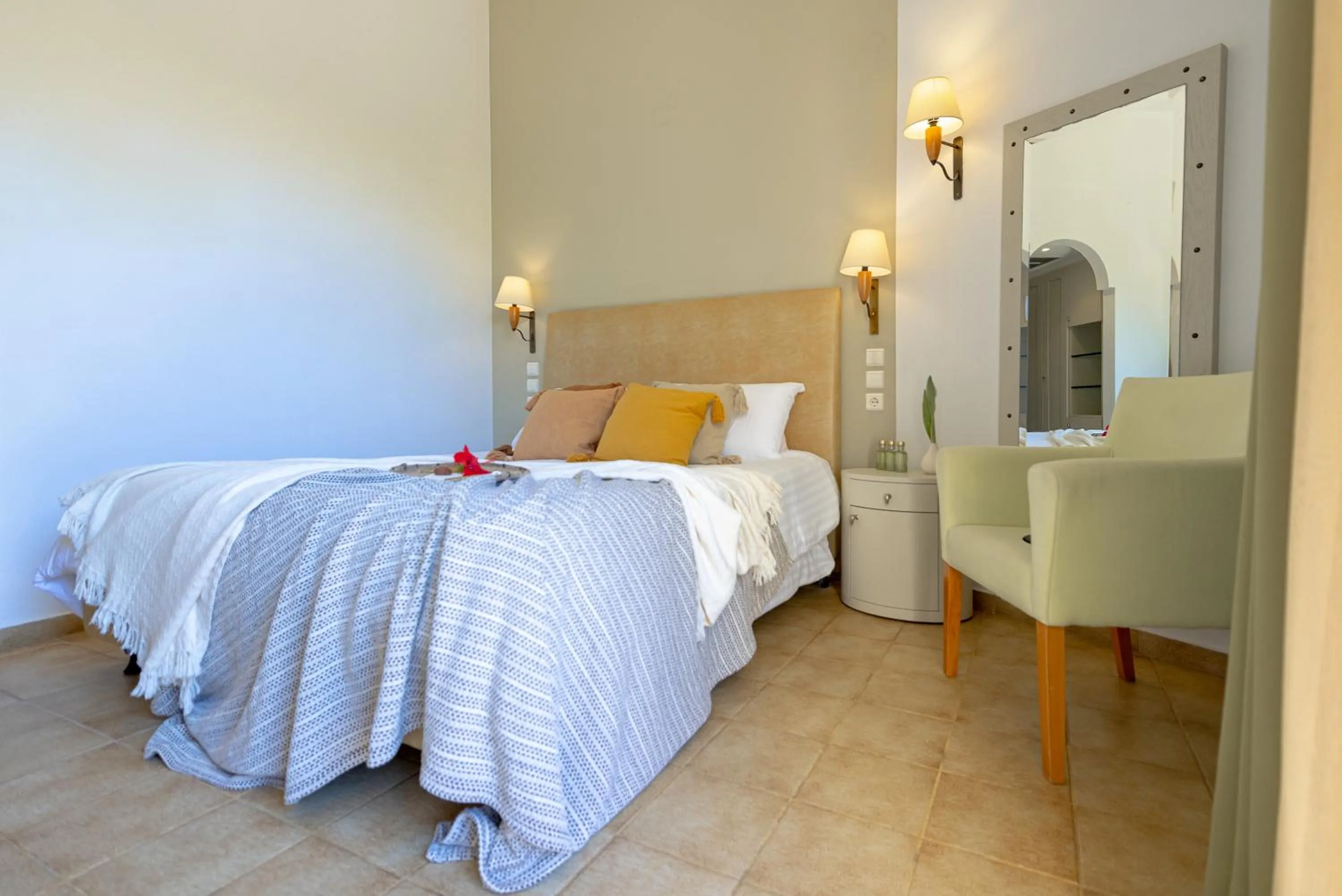 Bed in Giannoulis – Santa Marina Beach Hotel