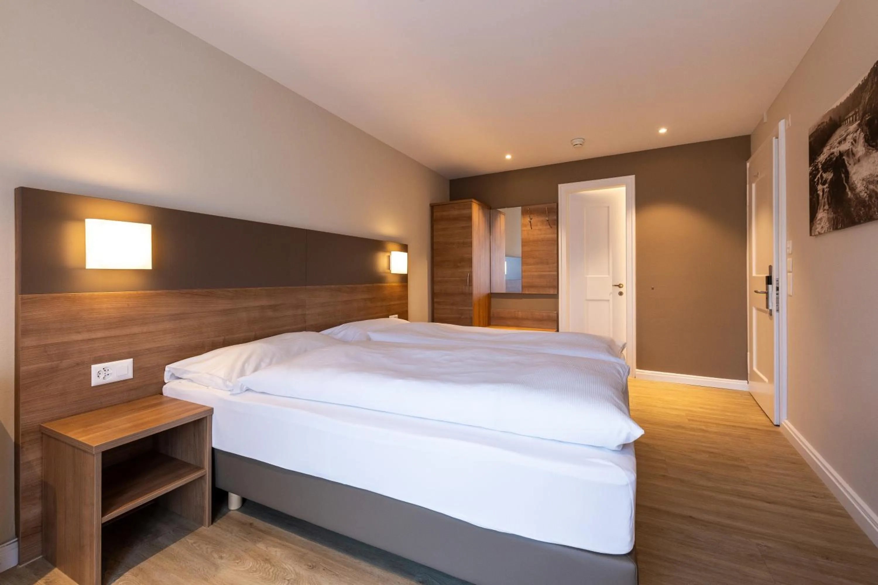 Bed in Hotel Kronenhof