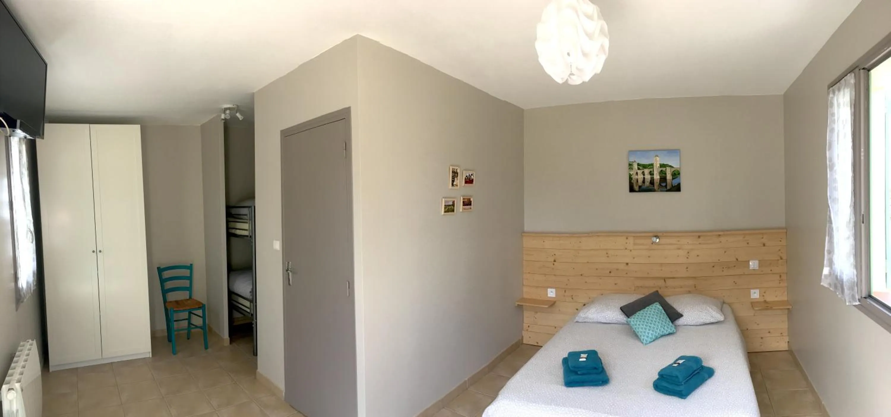 Bed in Le Mas des 3 Anes