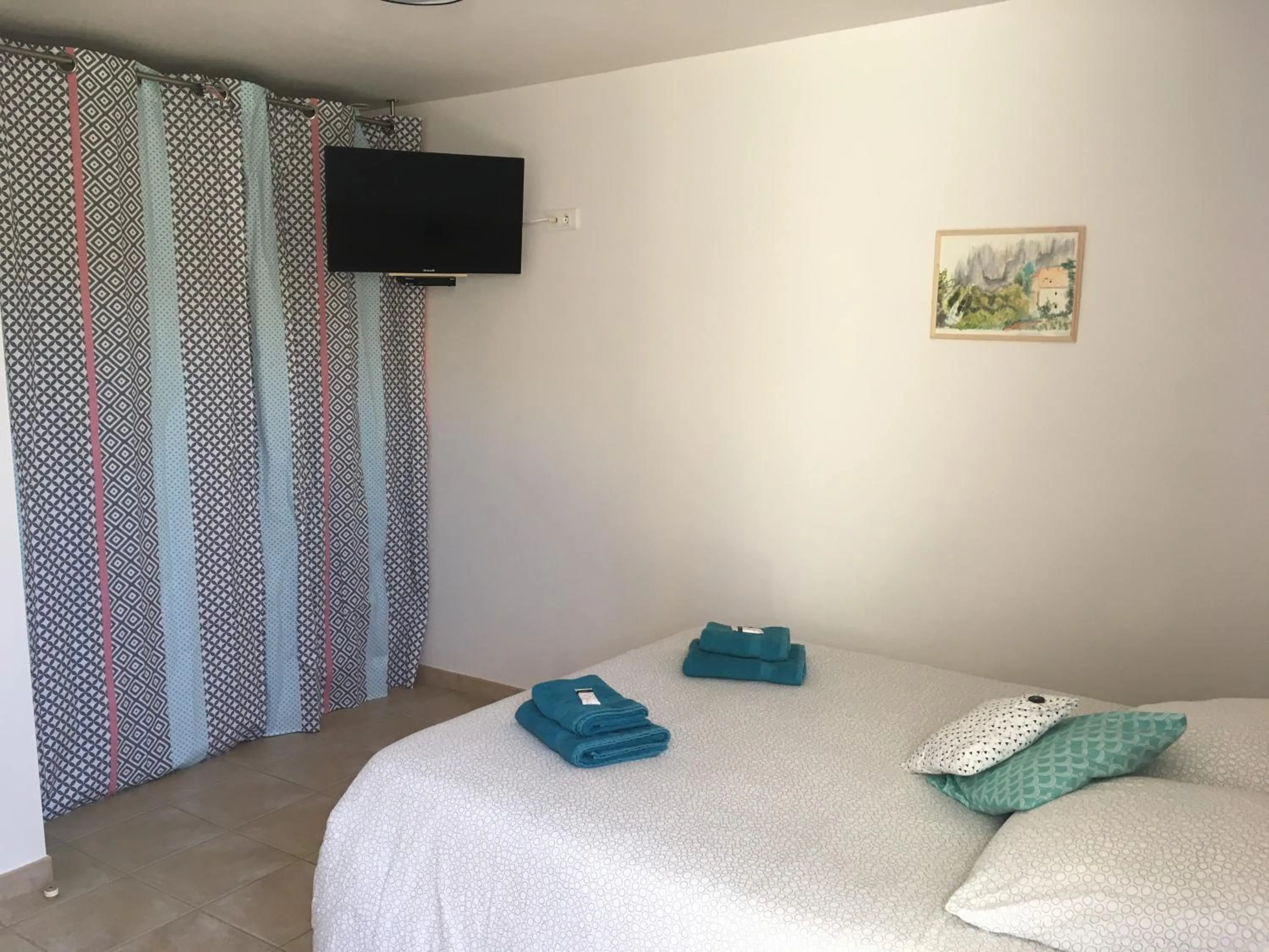 Bed in Le Mas des 3 Anes