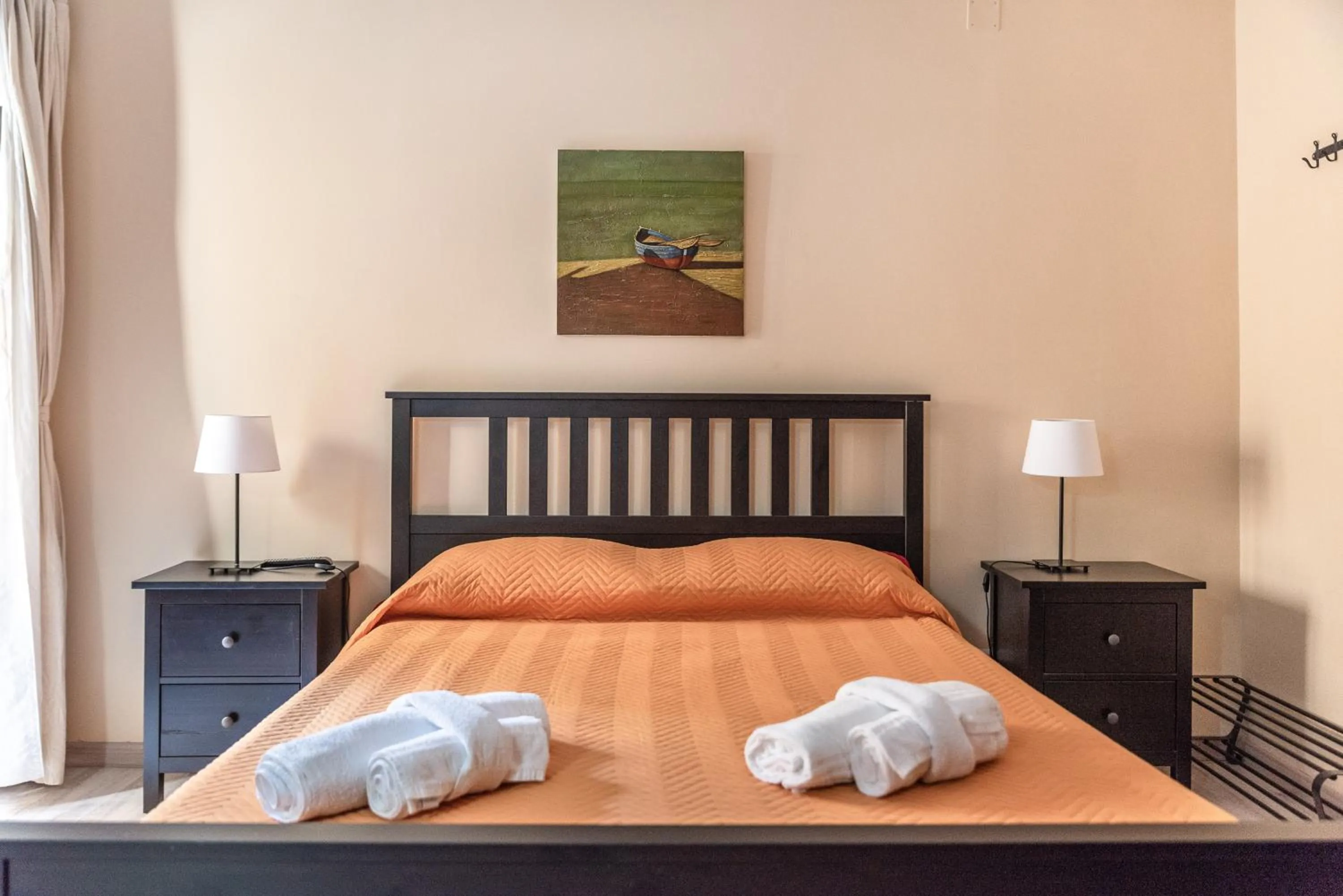 Bathroom, Bed in B&B La veranda di Tatta