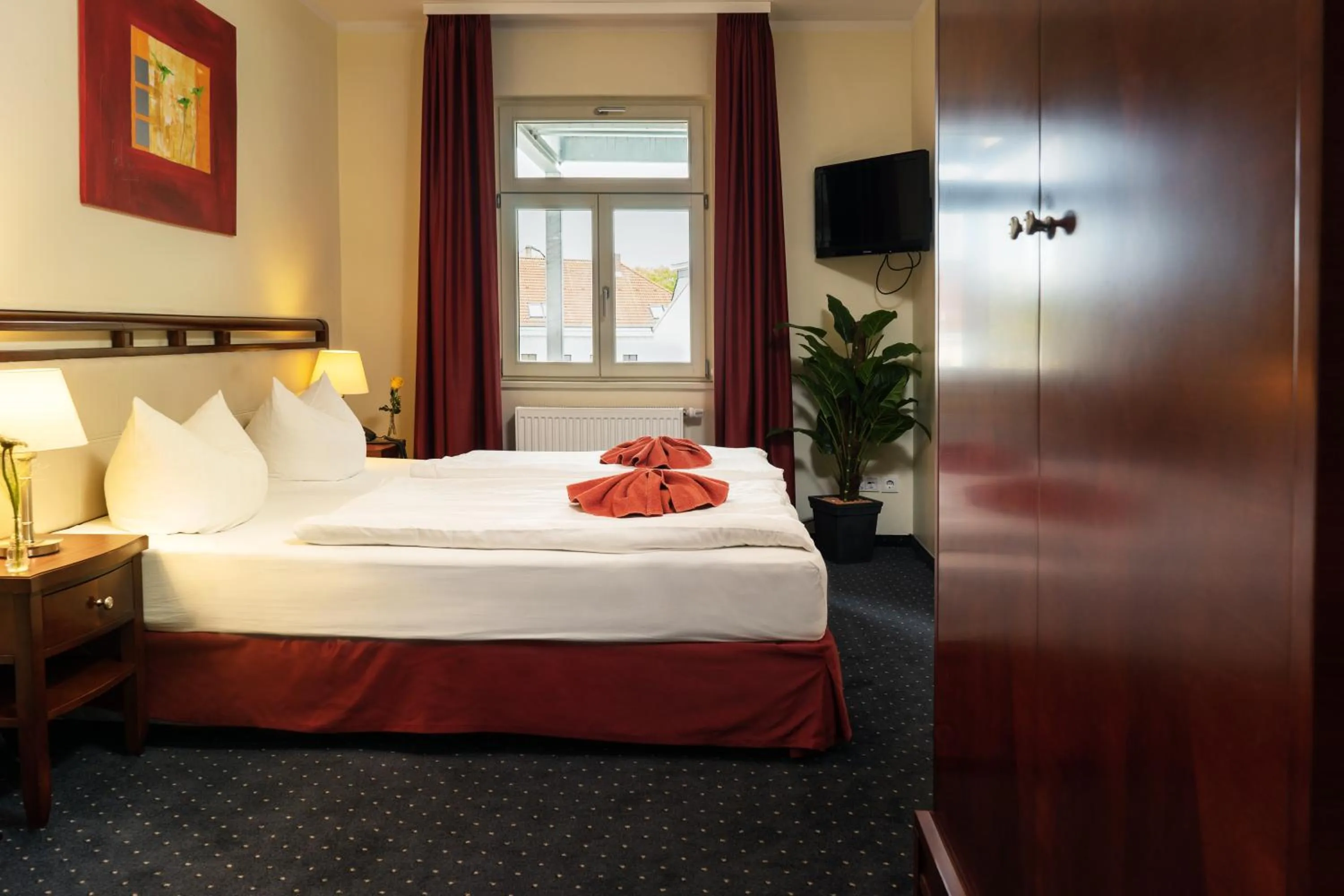 Bed in SchlafGut AppartementHotel