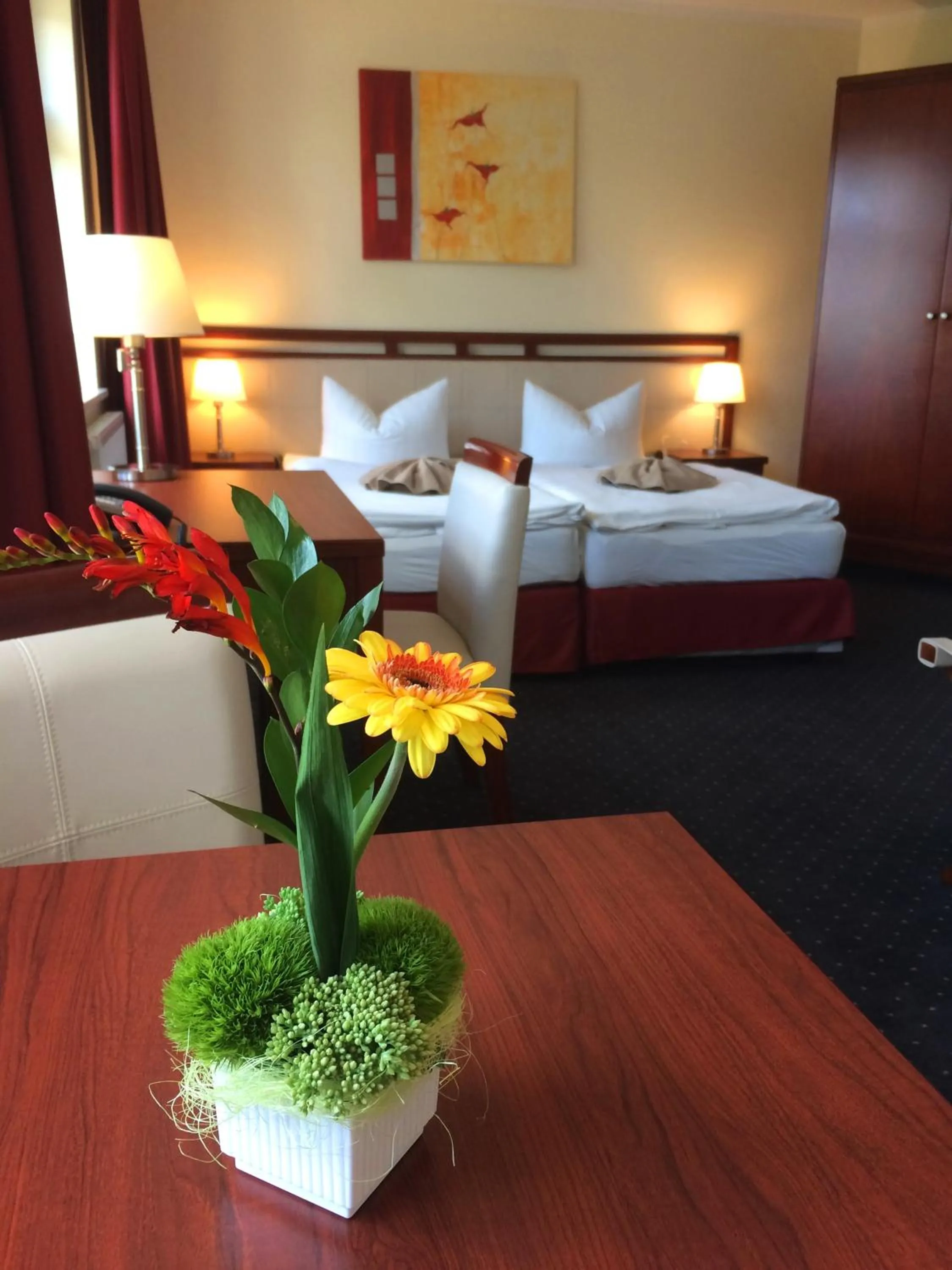 Bed in SchlafGut AppartementHotel