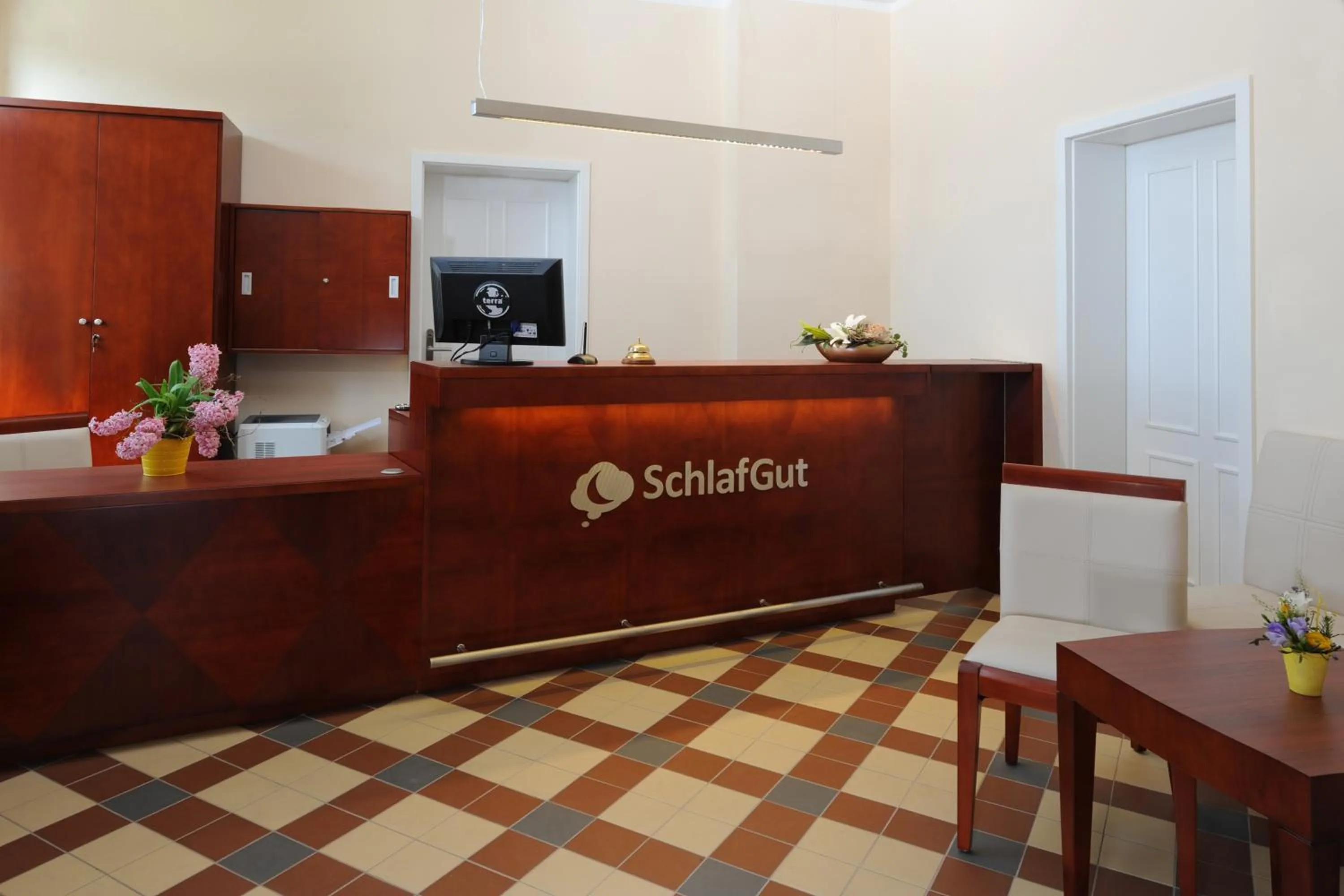 Lobby or reception in SchlafGut AppartementHotel