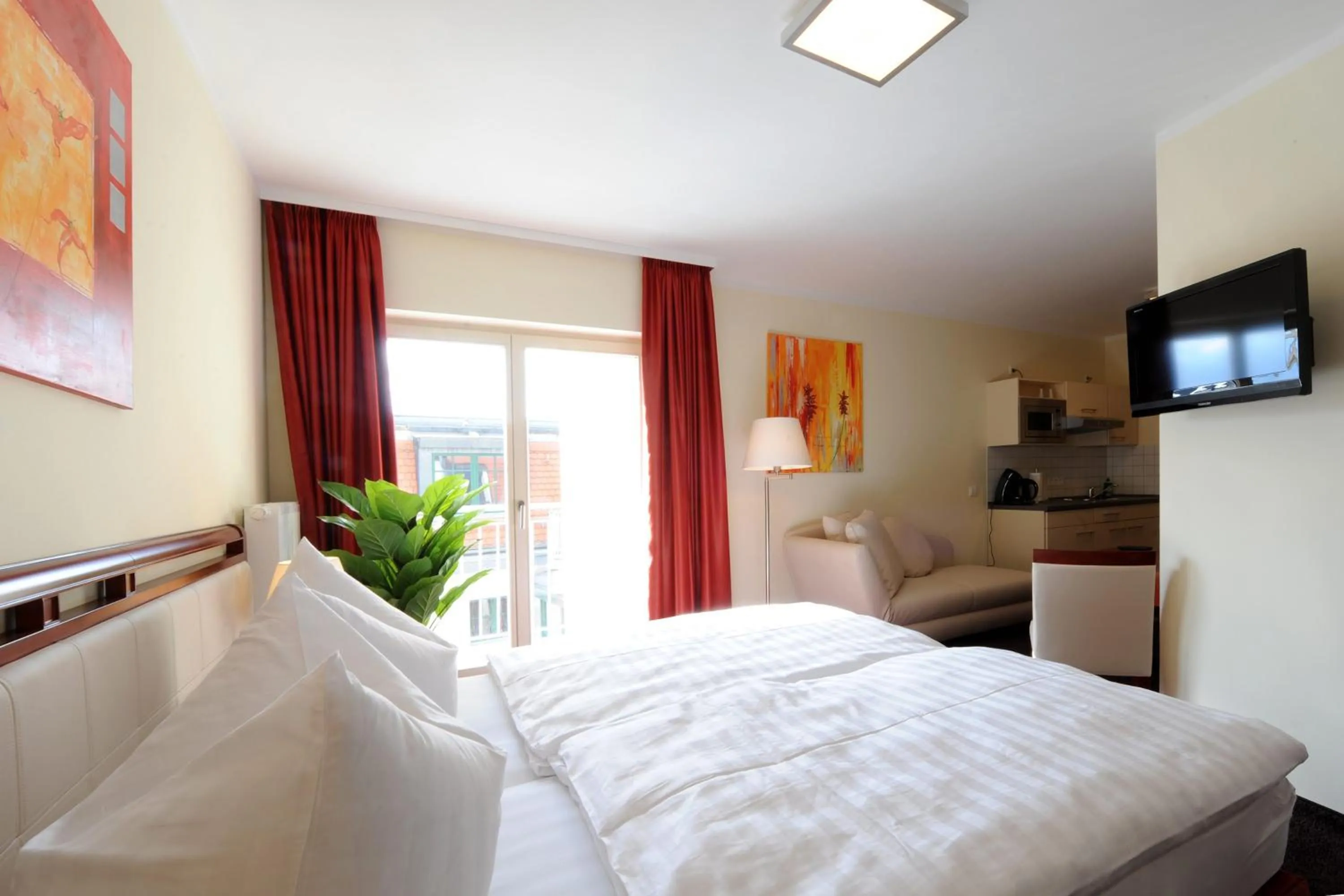 Decorative detail, Bed in SchlafGut AppartementHotel