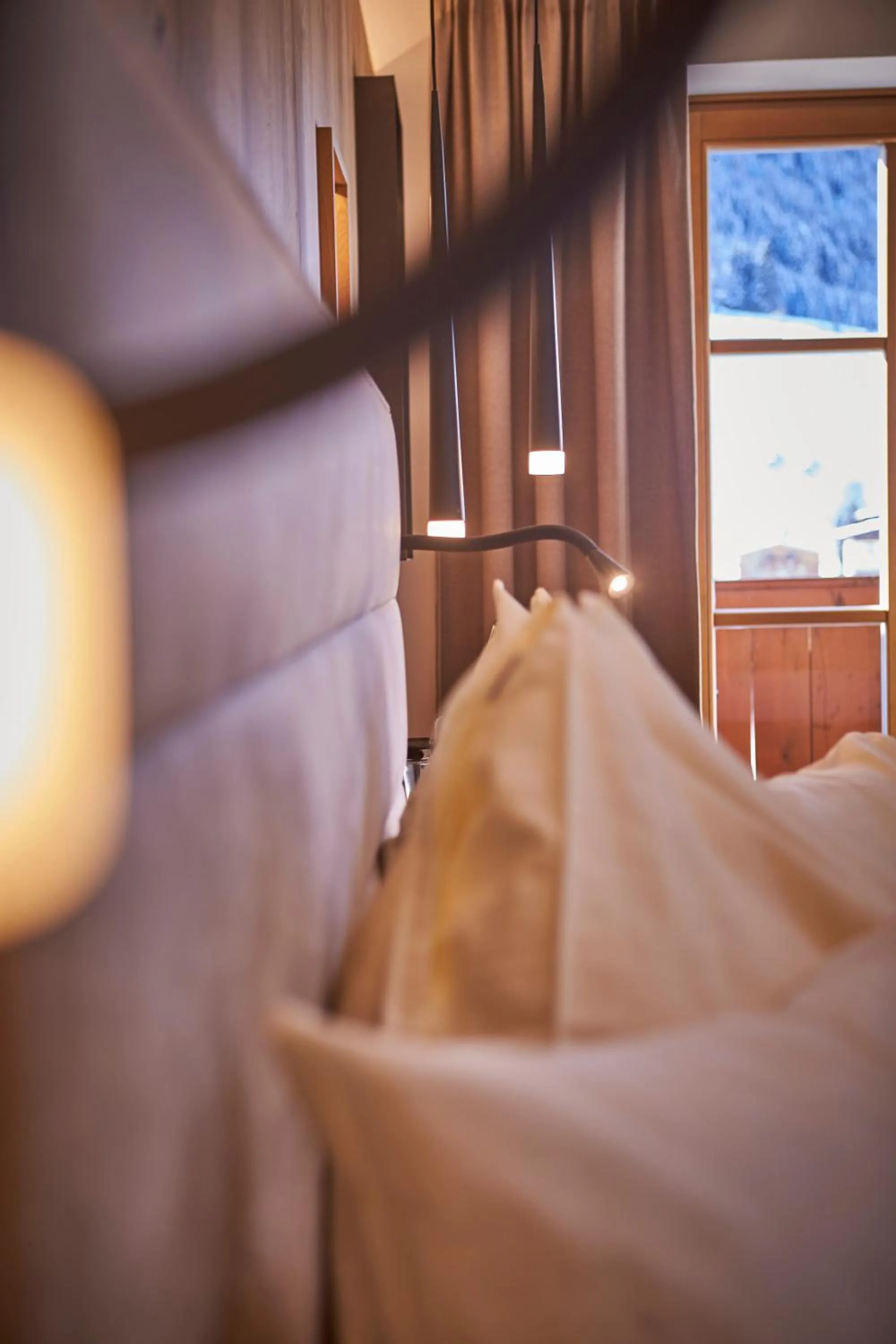 Bed in Bauernhof Hotel Oberschwarzach