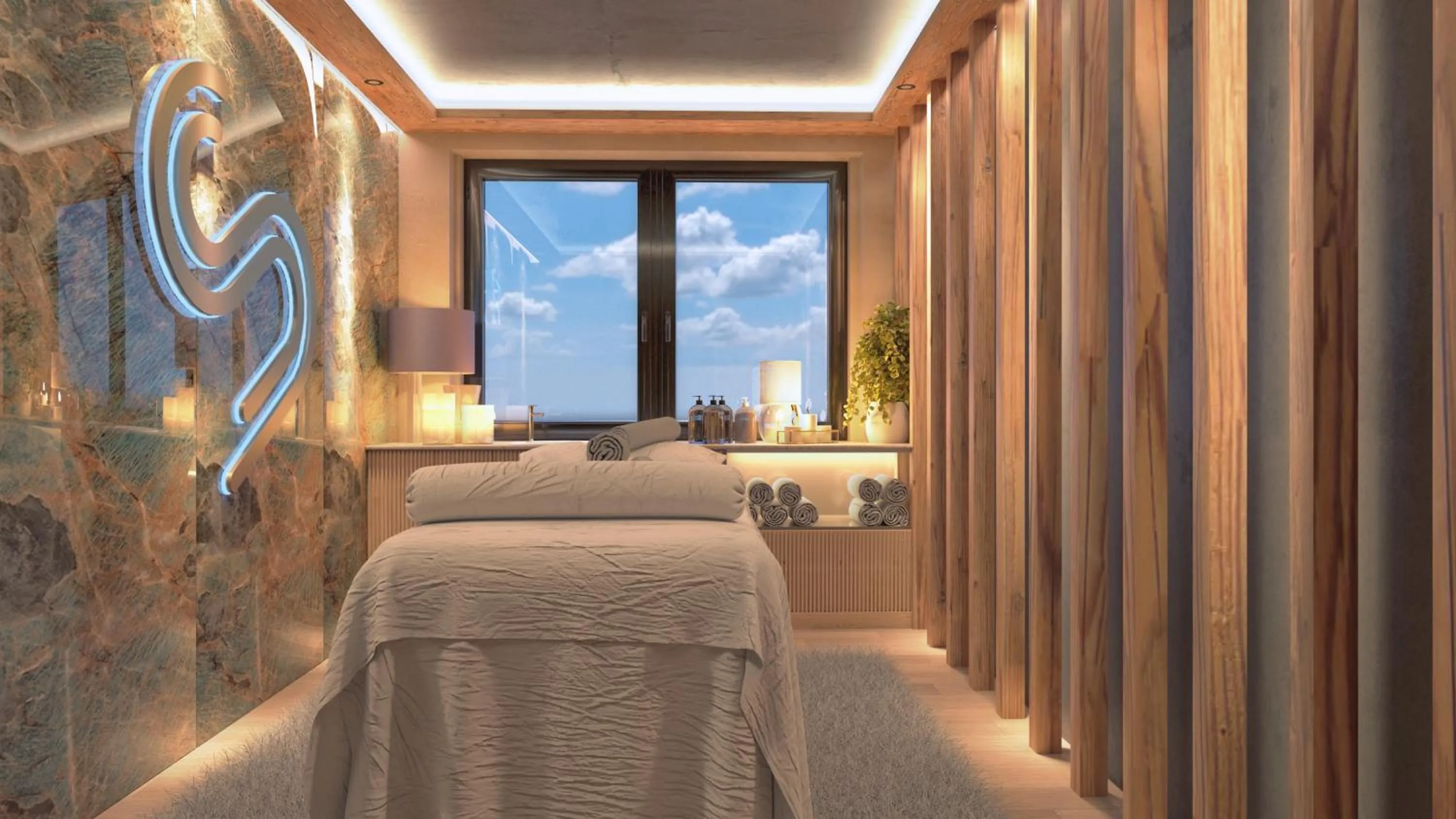 Bed in Bauernhof Hotel Oberschwarzach