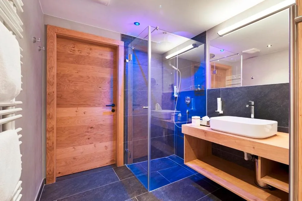 Shower in Bauernhof Hotel Oberschwarzach