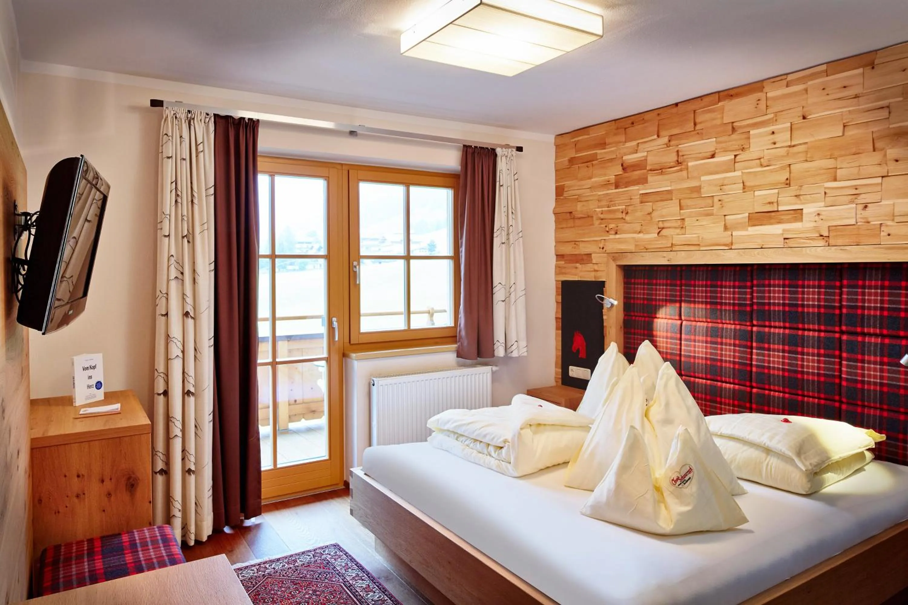 Photo of the whole room, Bed in Bauernhof Hotel Oberschwarzach