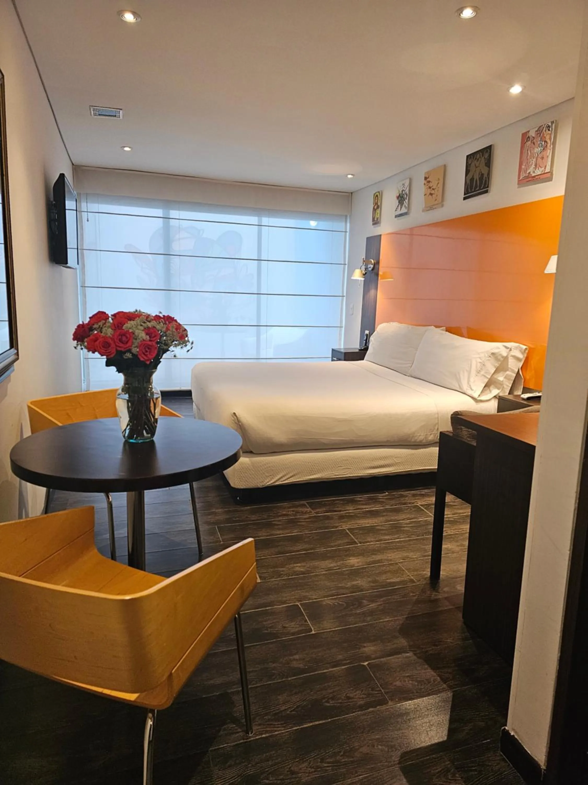 Bed in Hotel 104 Art Suites