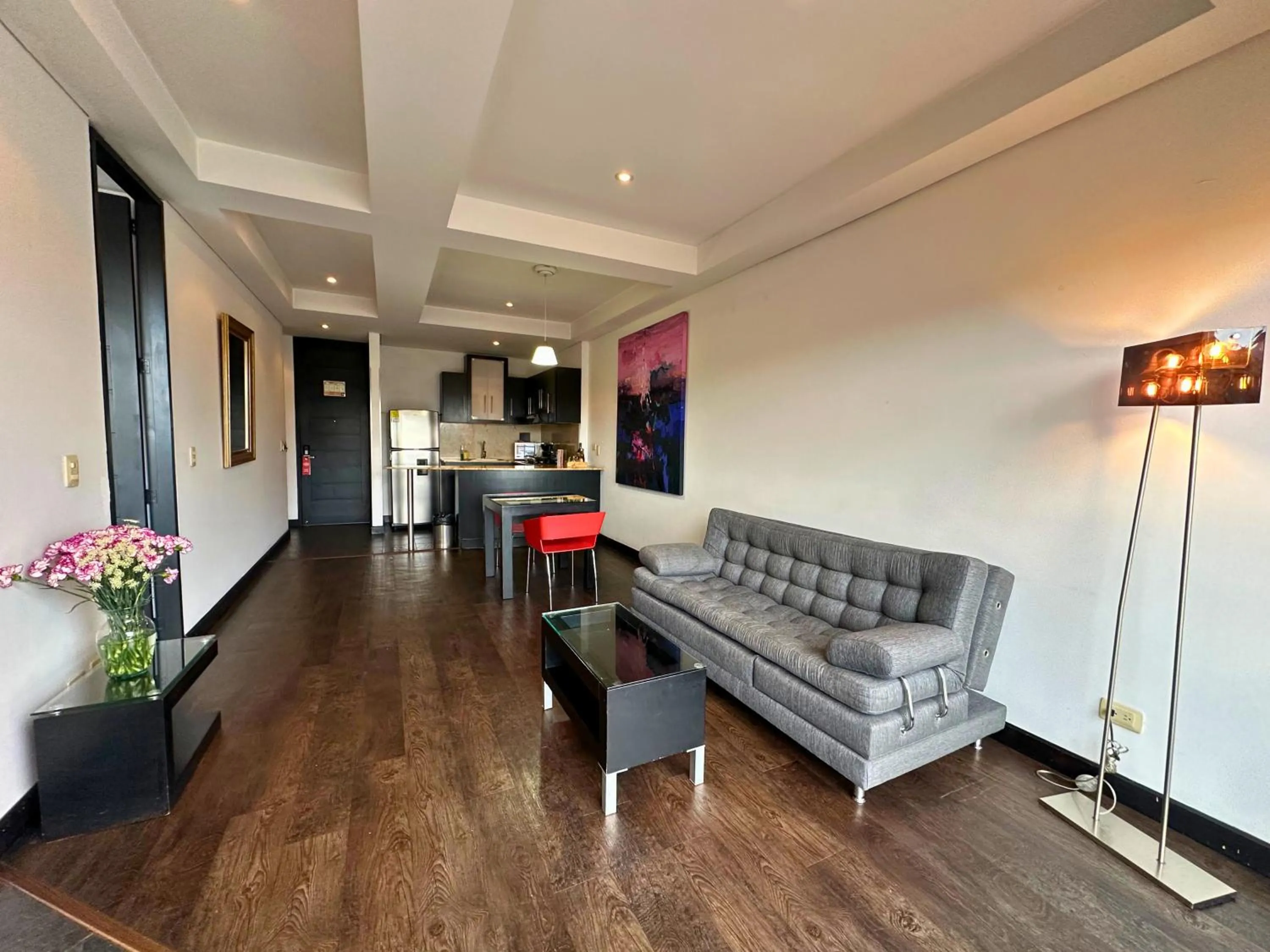 Kitchen or kitchenette in Hotel 104 Art Suites