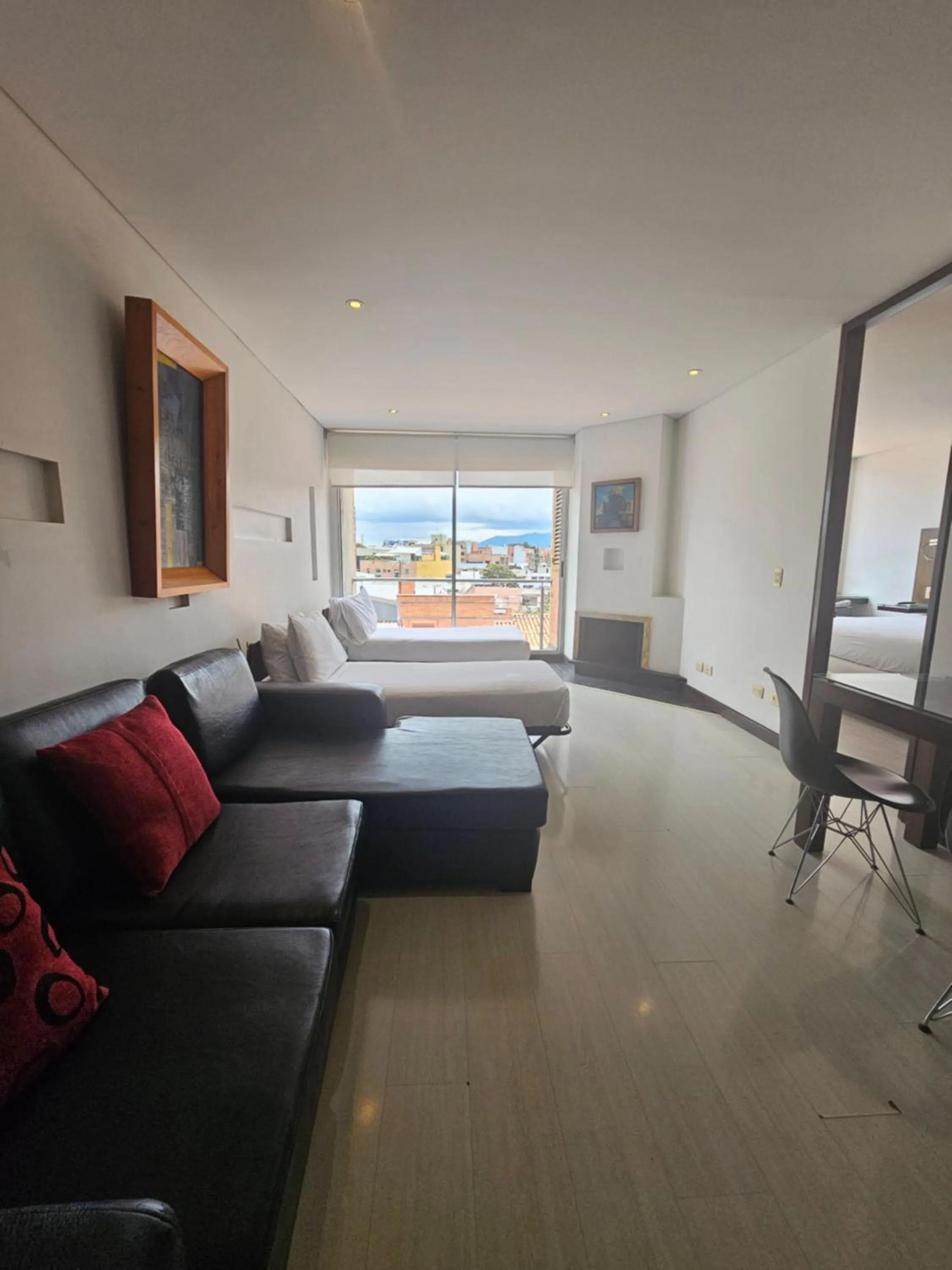 Bed in Hotel 104 Art Suites