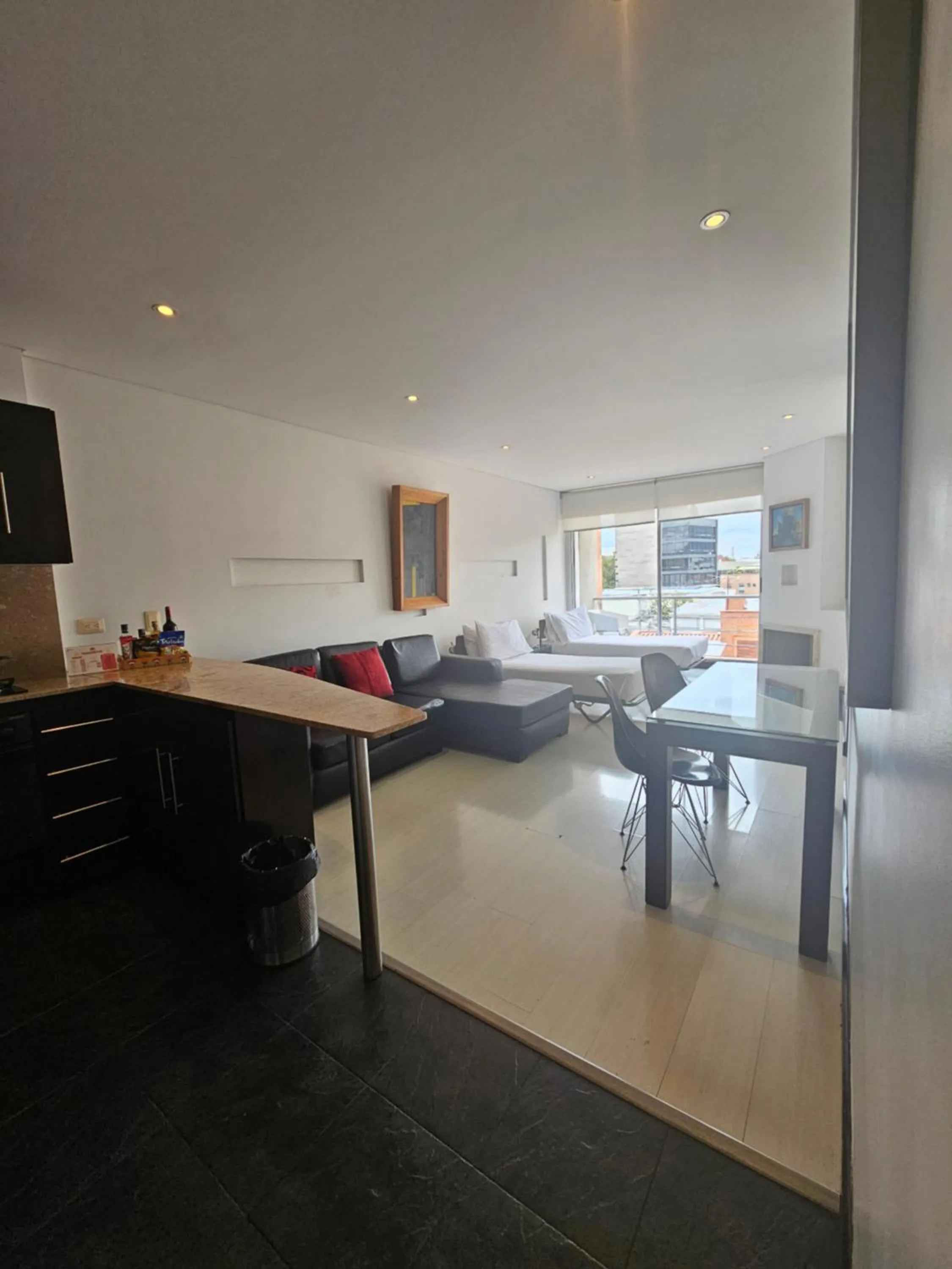 Kitchen or kitchenette in Hotel 104 Art Suites