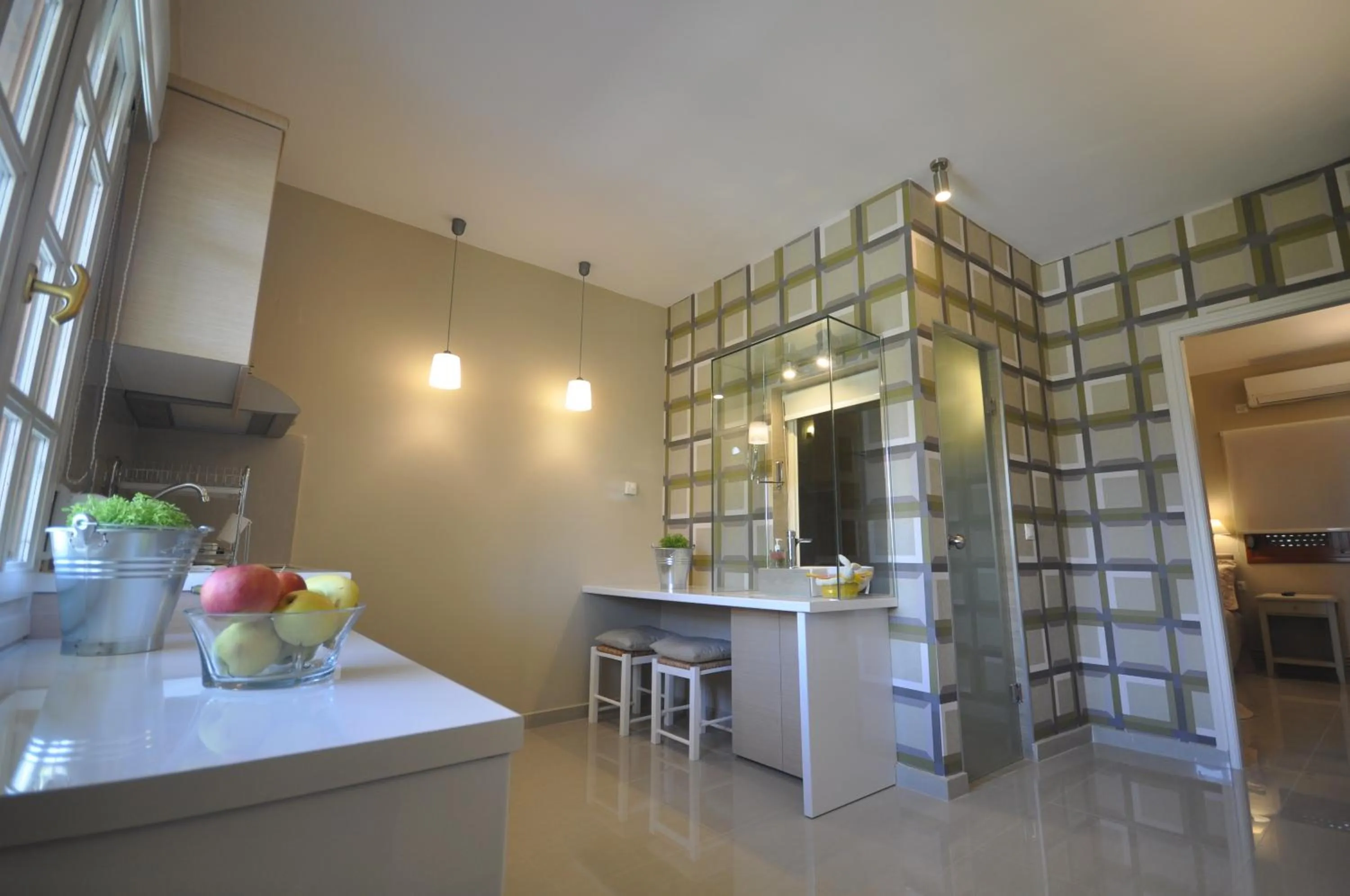 Kitchen or kitchenette in Ariadnes Holiday Accommodation