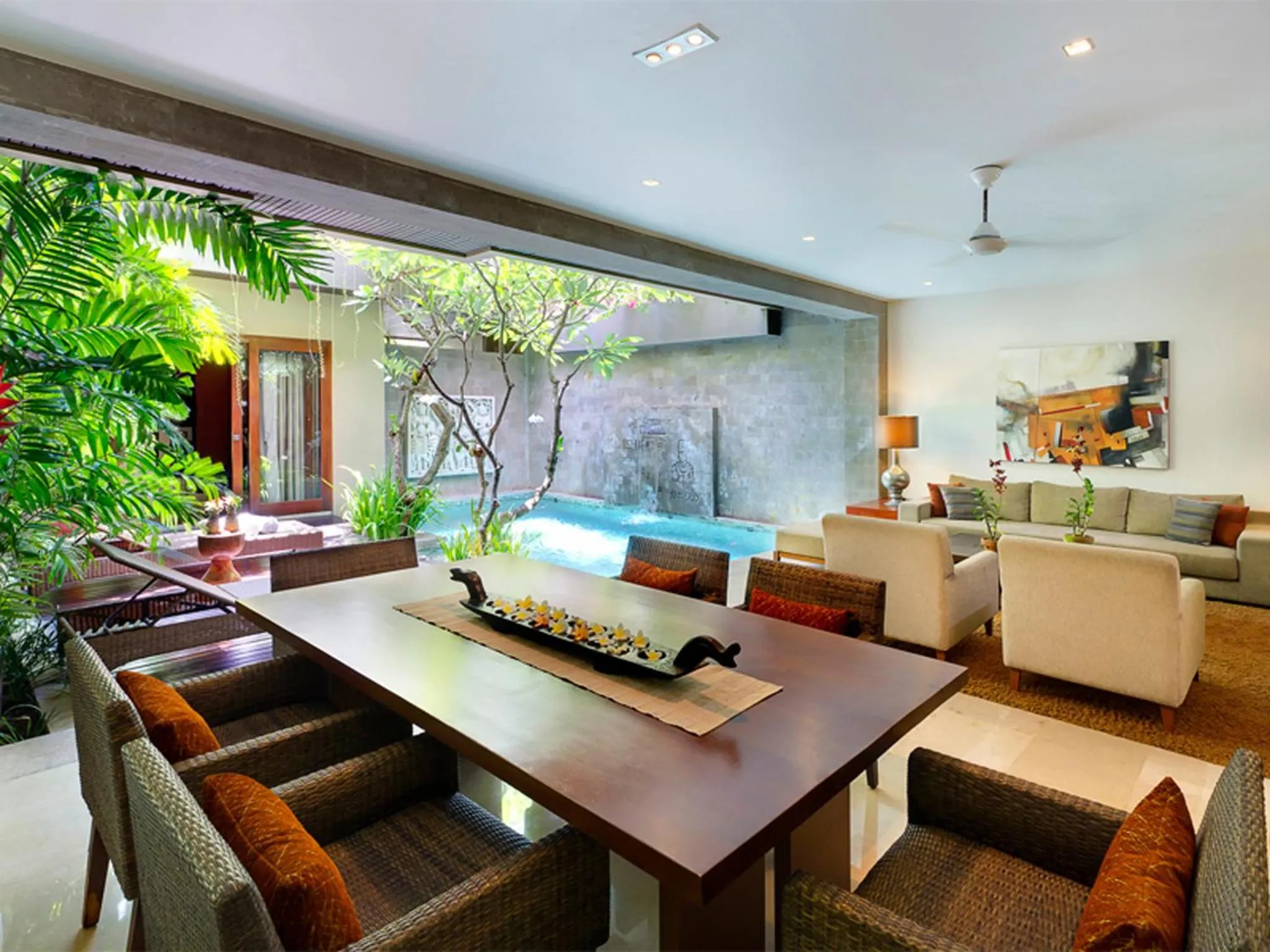 Dining area in Kanishka Villas