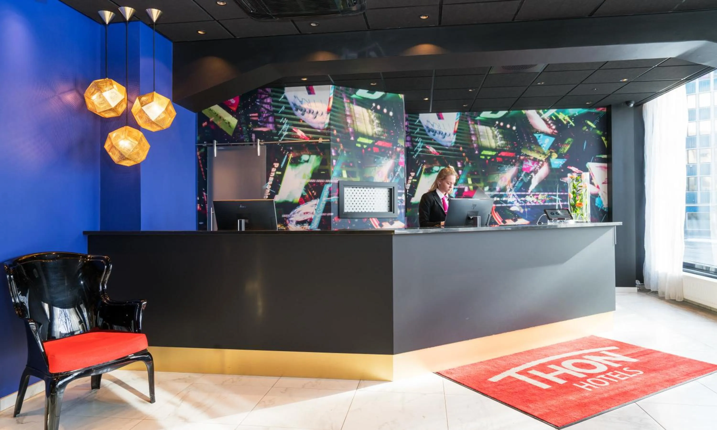 Lobby or reception in Thon Hotel Europa