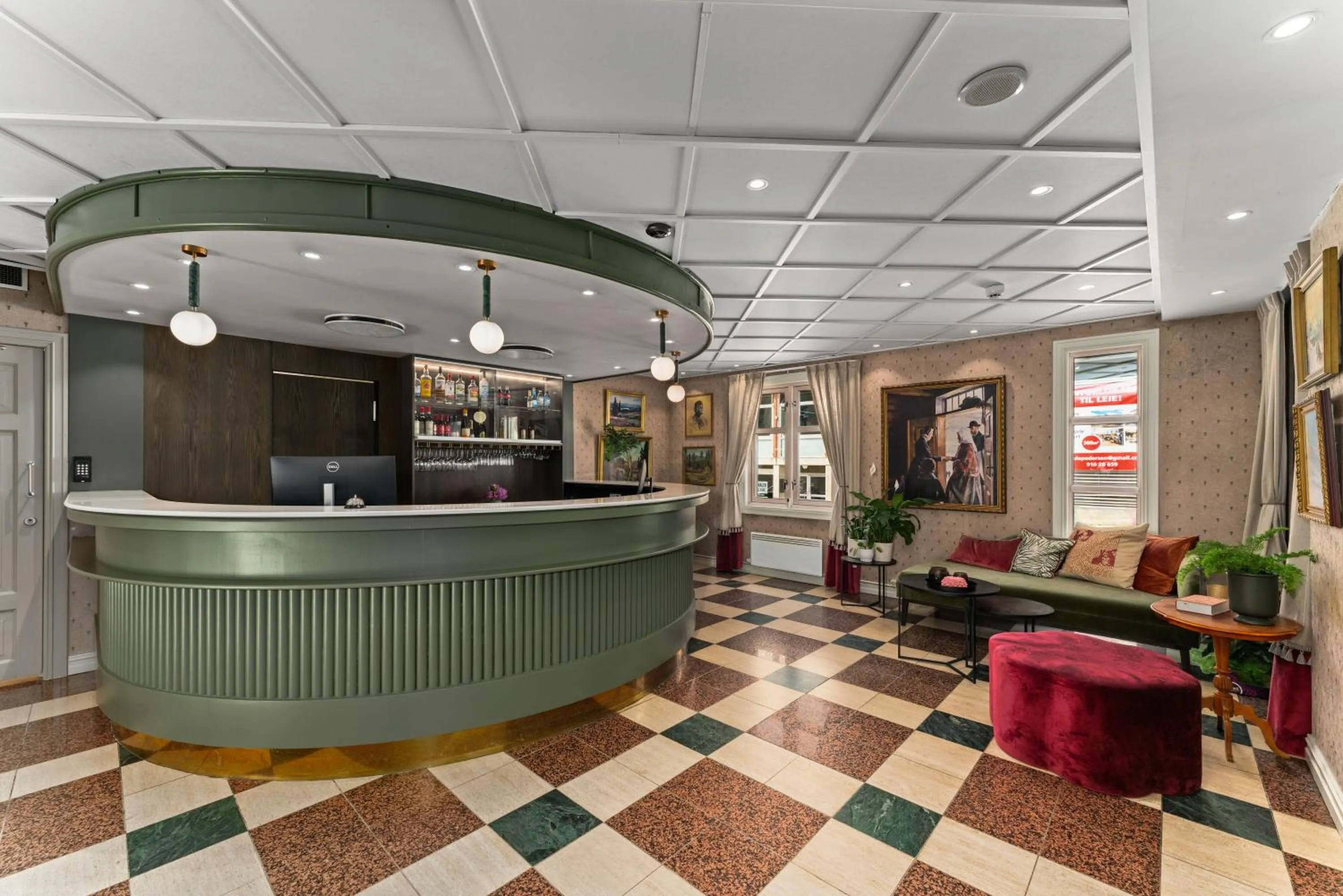 Lobby or reception in Hotel Breiseth