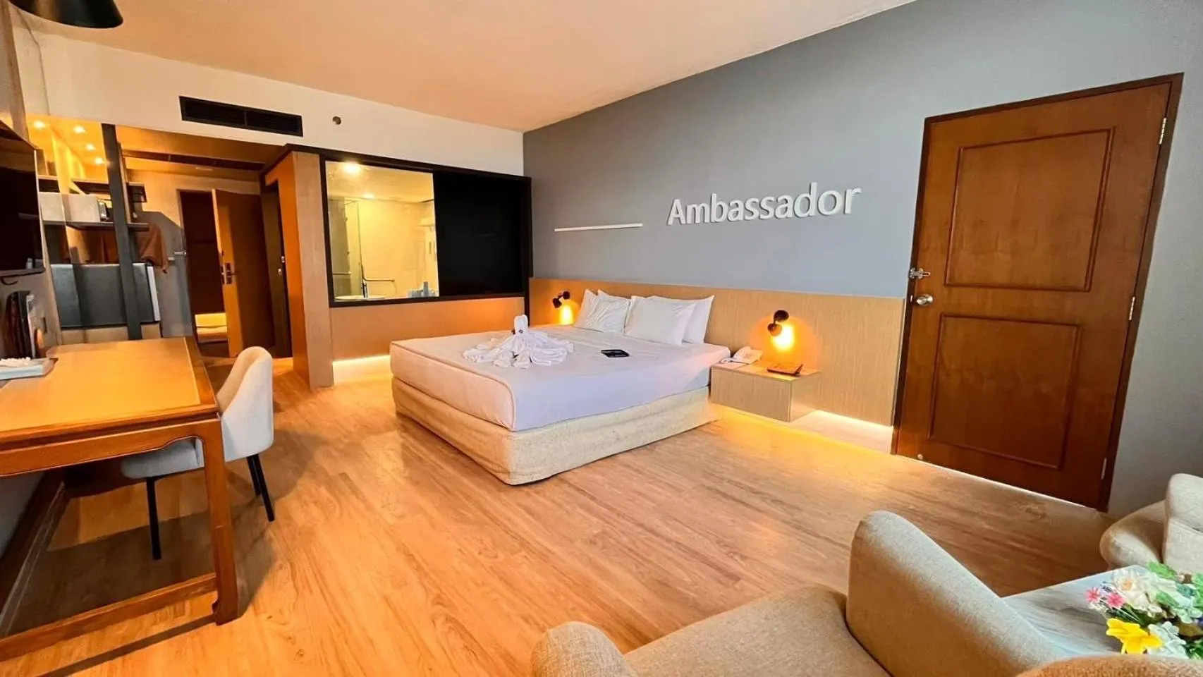 Bedroom in Ambassador City Jomtien Ocean Wing - SHA Plus