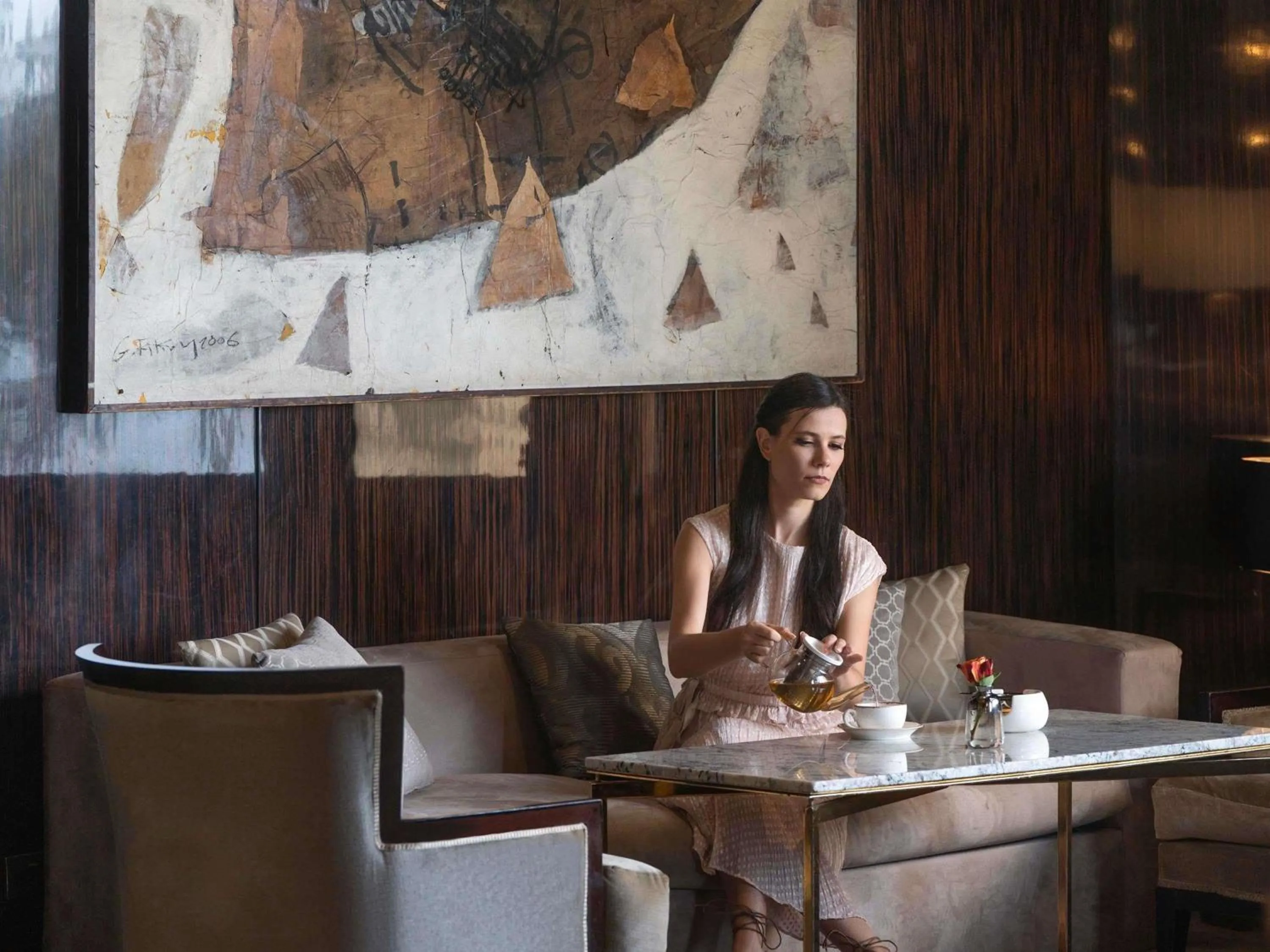 Lounge or bar in Fairmont Nile City