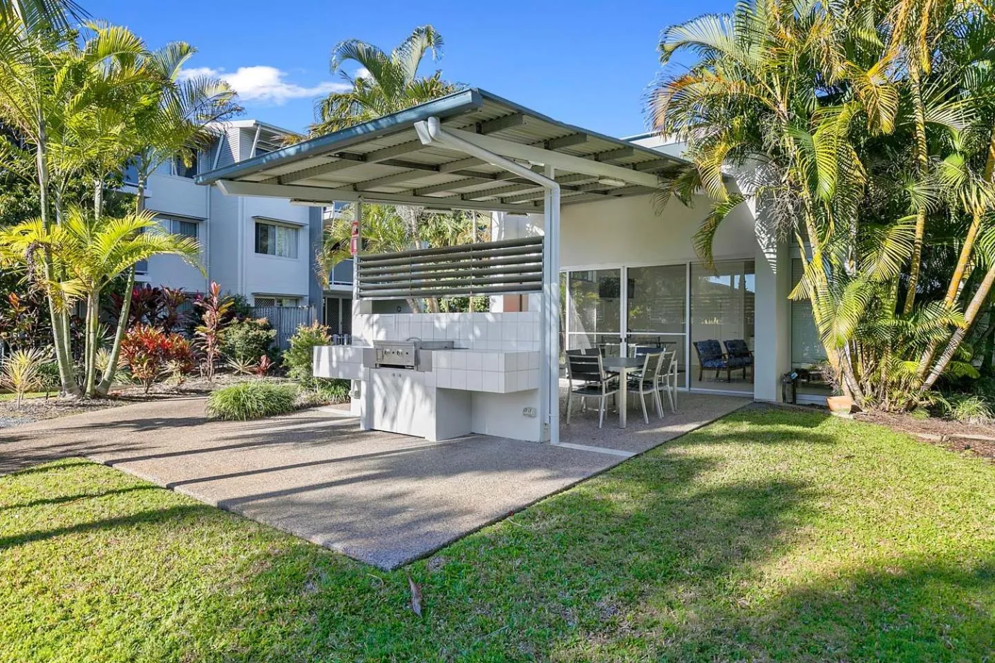 BBQ facilities in Ramada Encore by Wyndham Whale Cove
