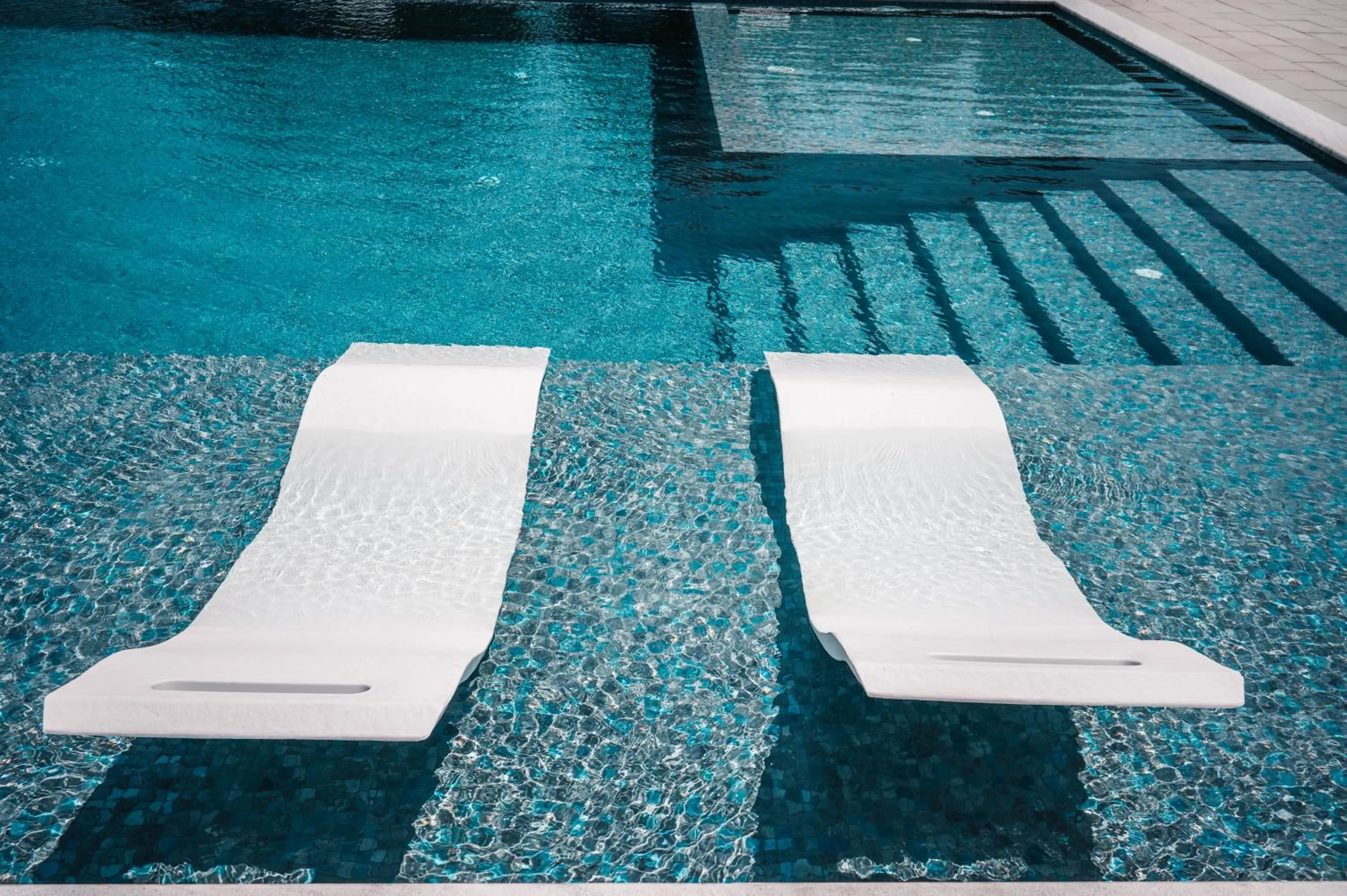 Pool view in Apartments Antique