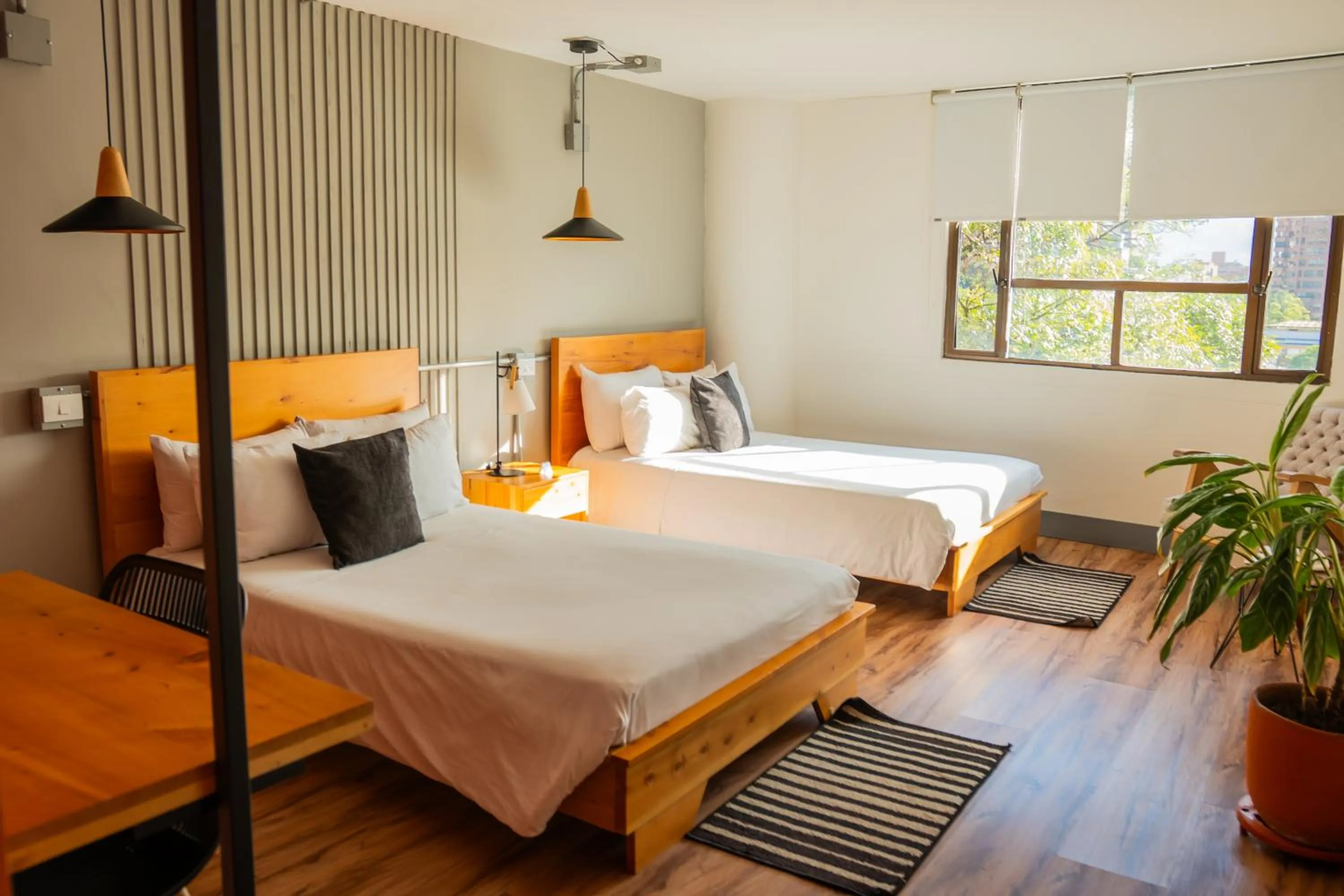 Photo of the whole room, Bed in Socialtel Medellin
