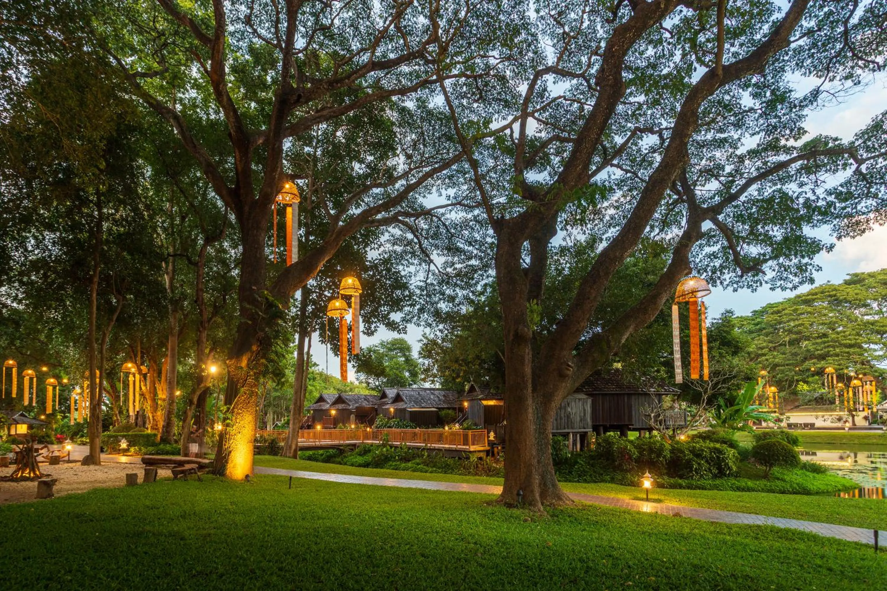 Garden in Lampang River Lodge