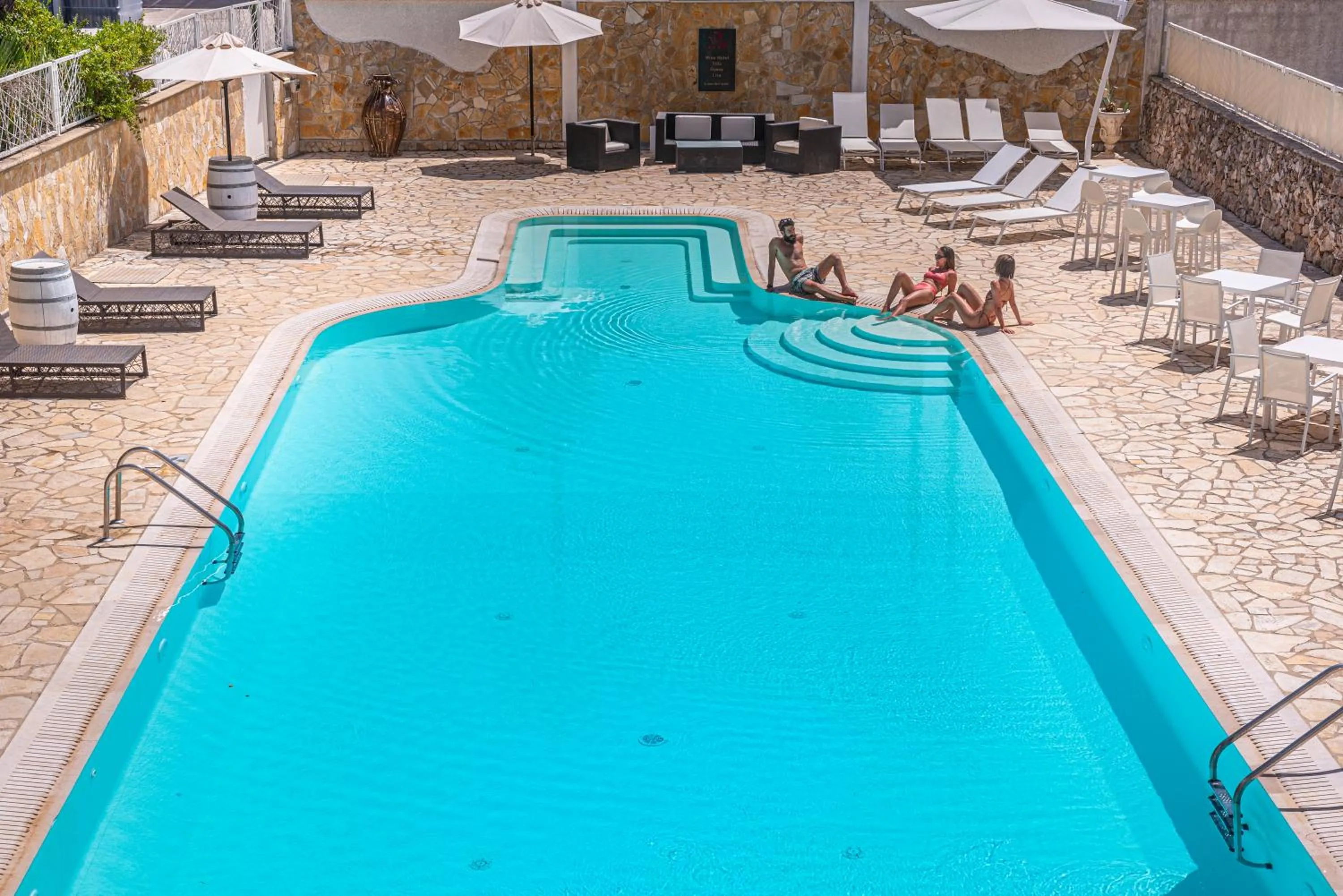 Pool view in Leone de Castris Wine Hotel