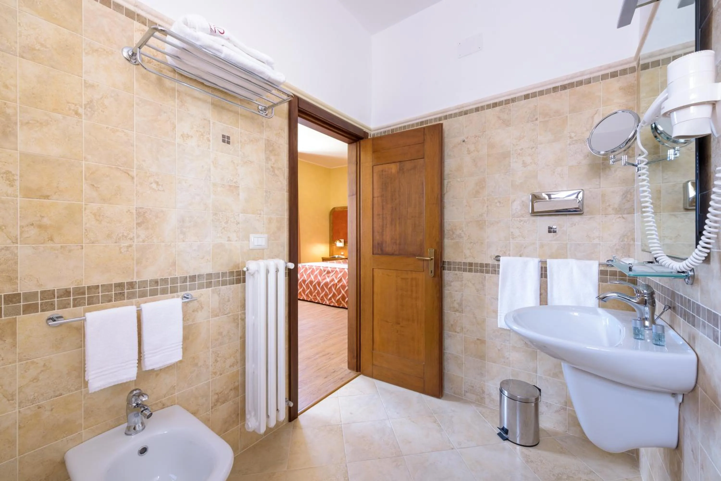 Bathroom in Leone de Castris Wine Hotel