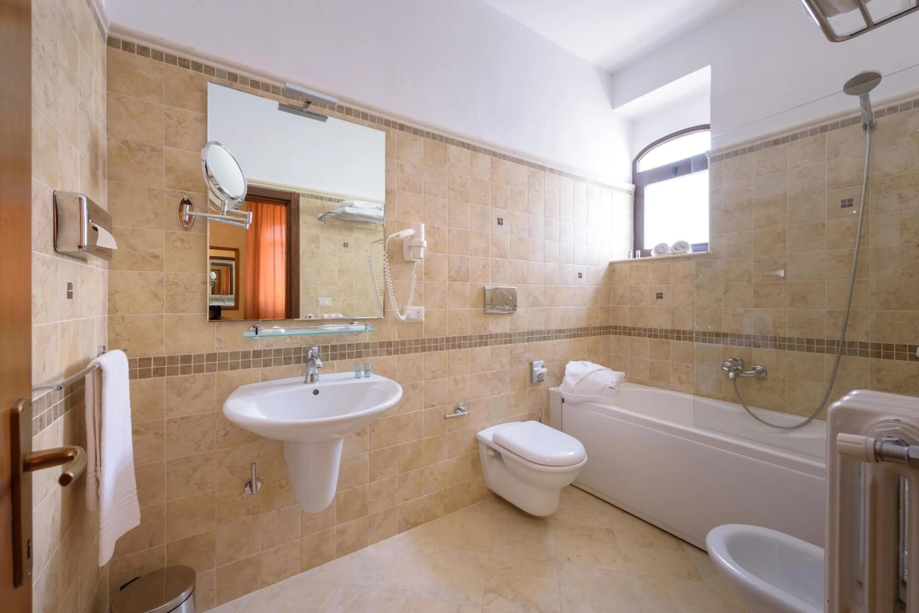 Bathroom in Leone de Castris Wine Hotel