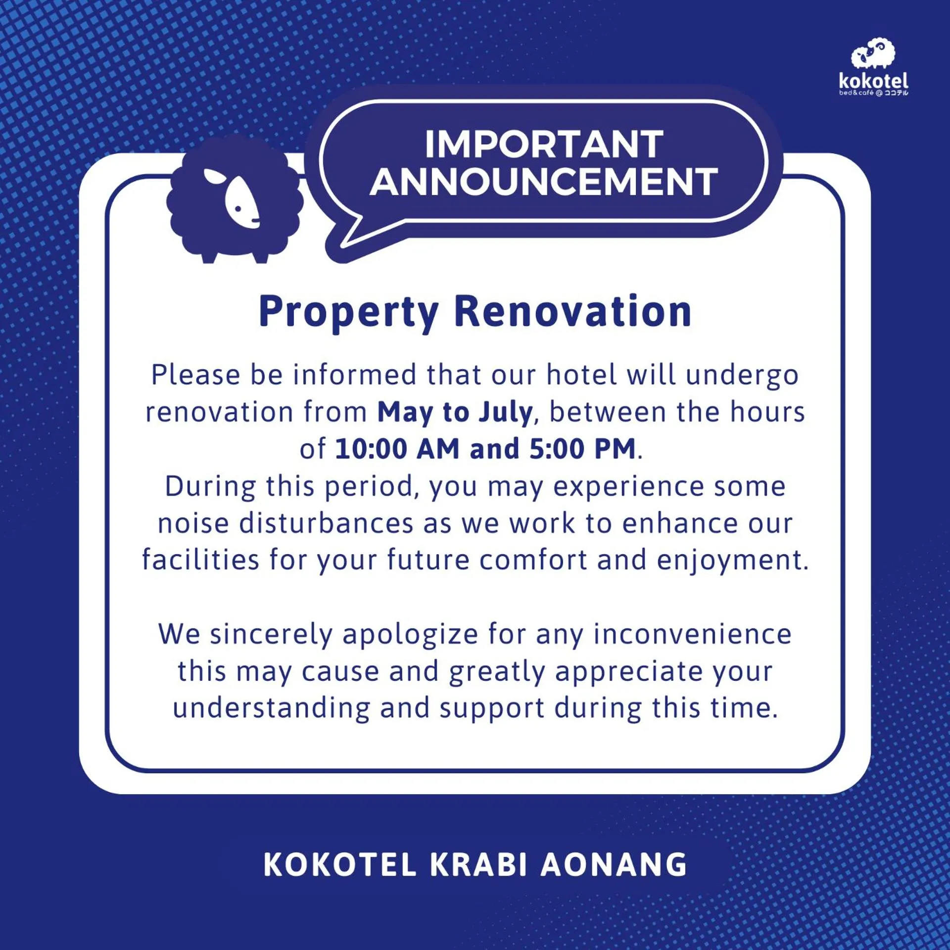 Property building in Kokotel Krabi Ao Nang