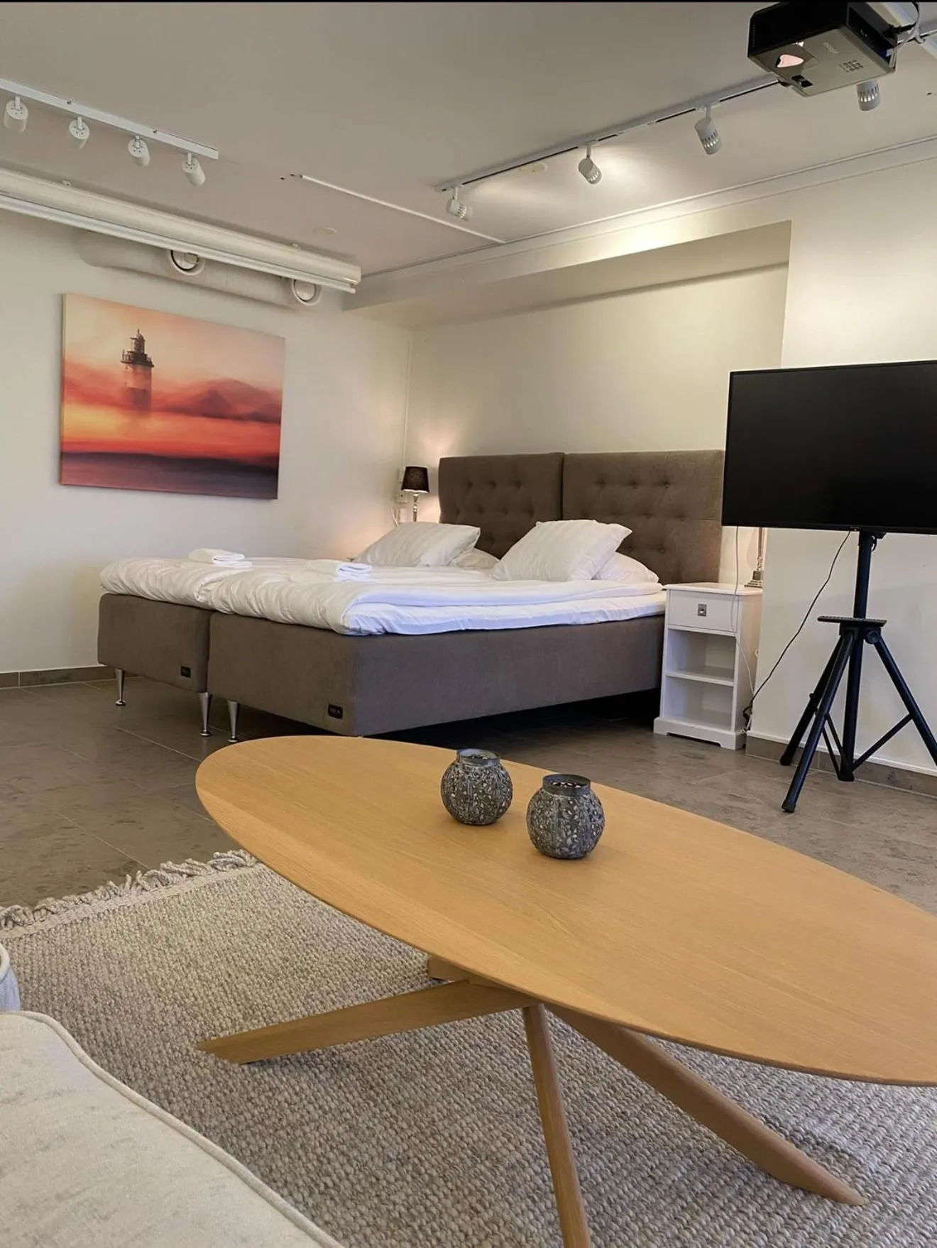 Bed in Hotell Breda Blick