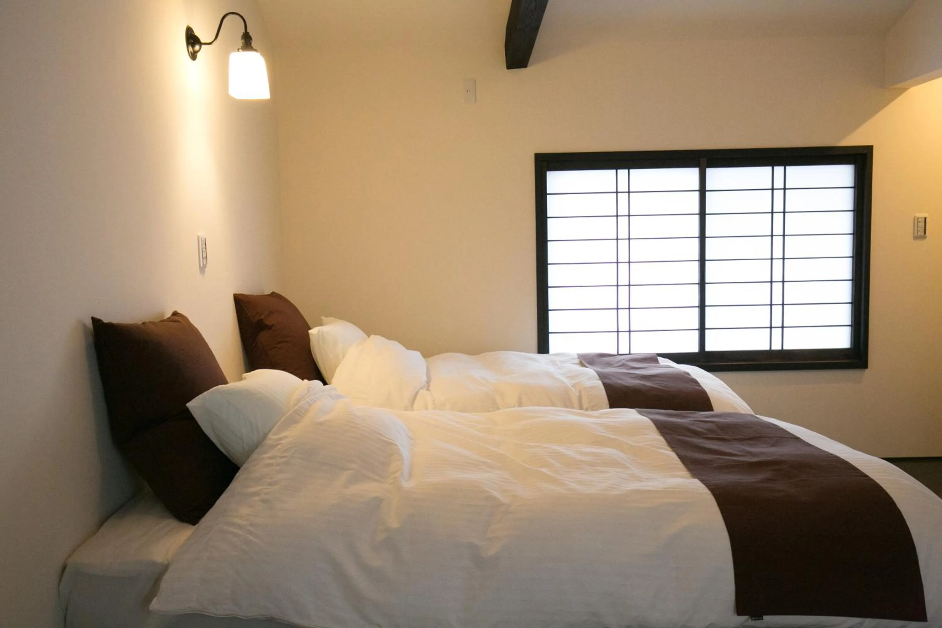 Bed in Nijo Yurakuan