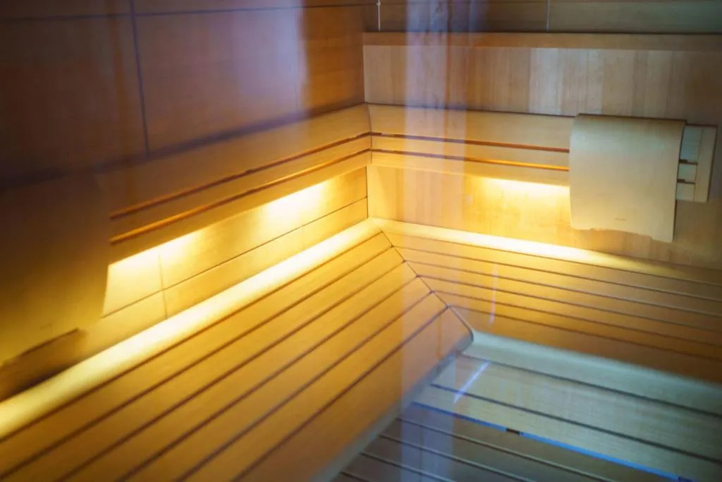 Sauna in Hotel - Restaurant Le Cerf & Spa