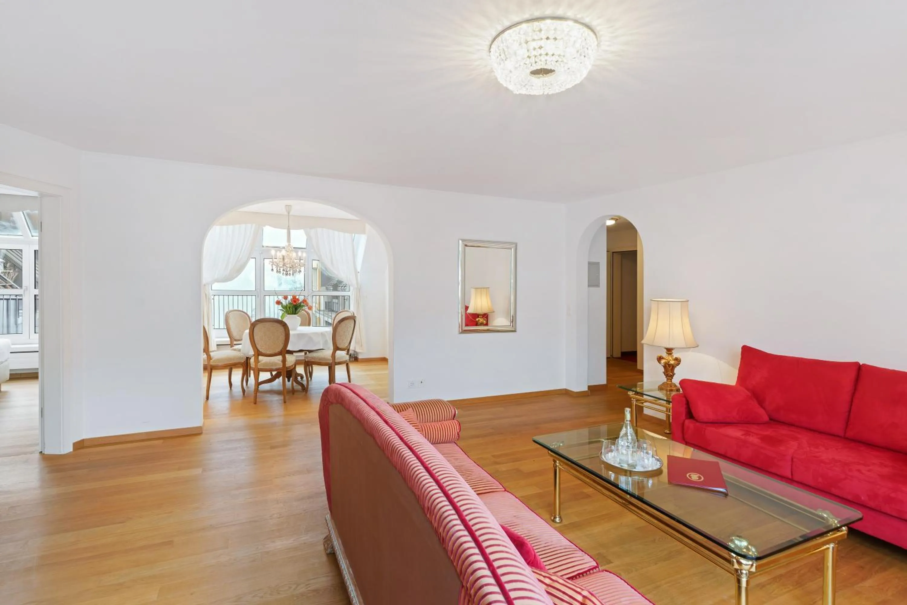 Seating area in Hotel Mozart