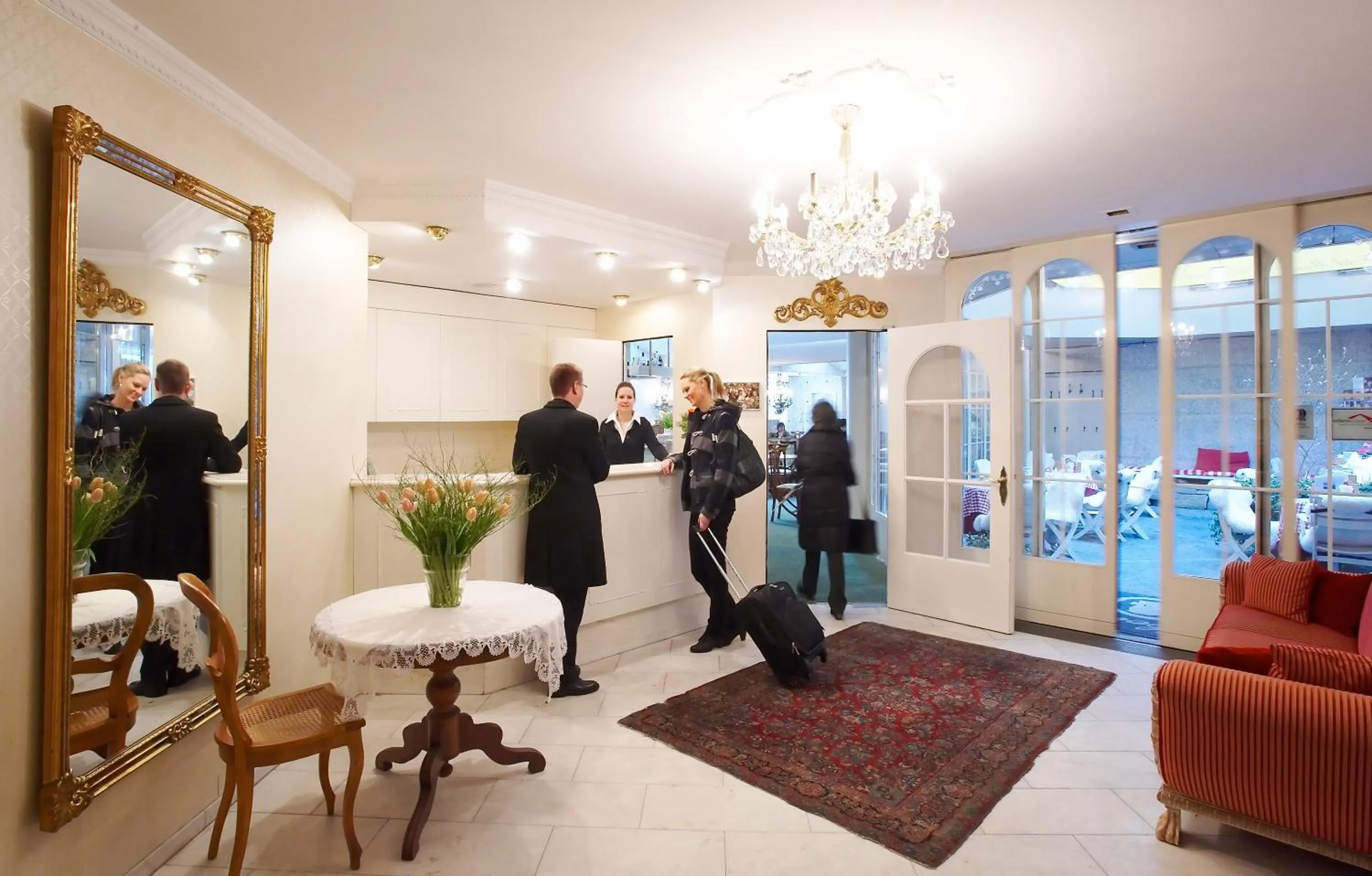 Lobby or reception in Hotel Mozart