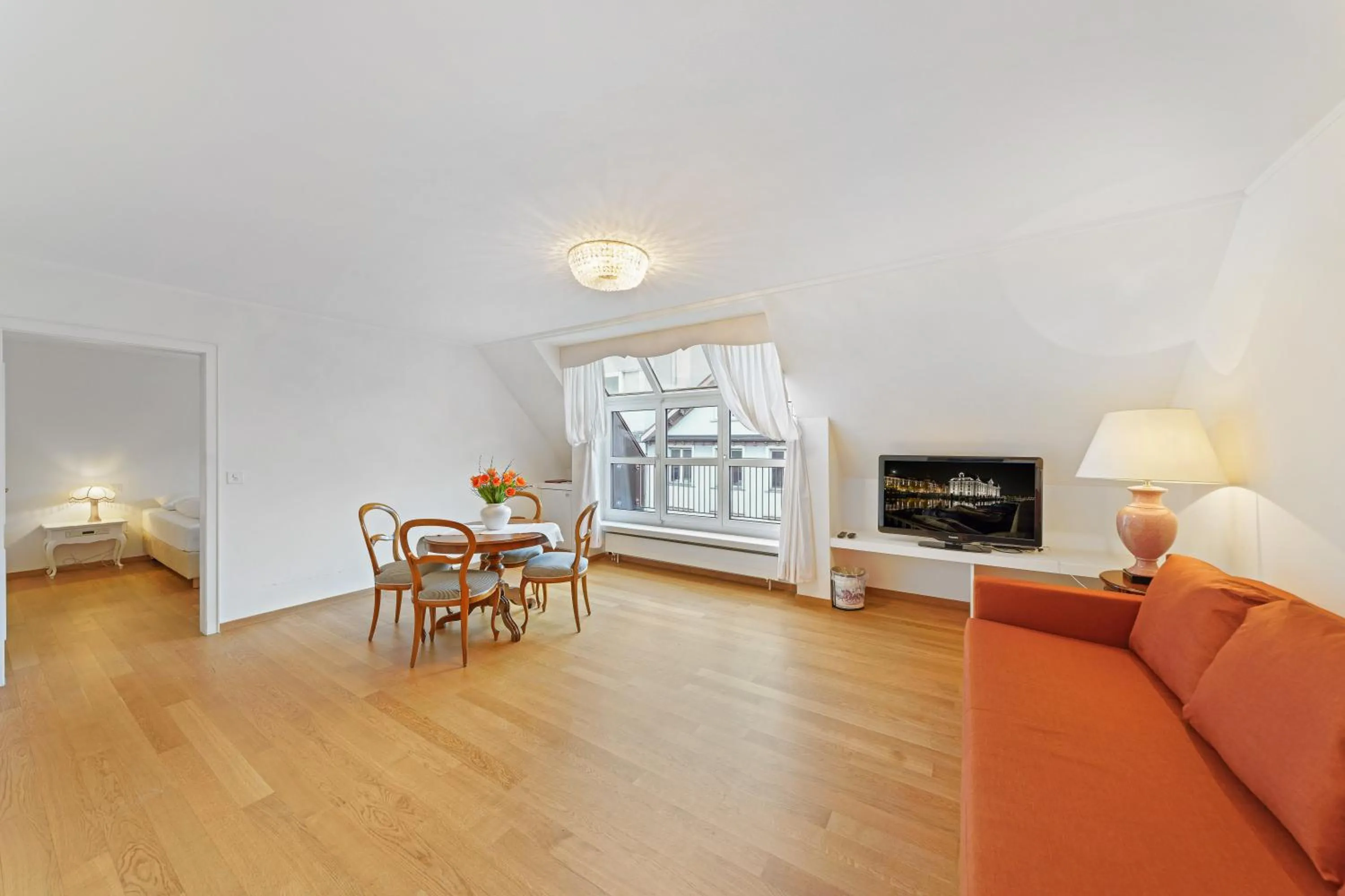 Seating area in Hotel Mozart