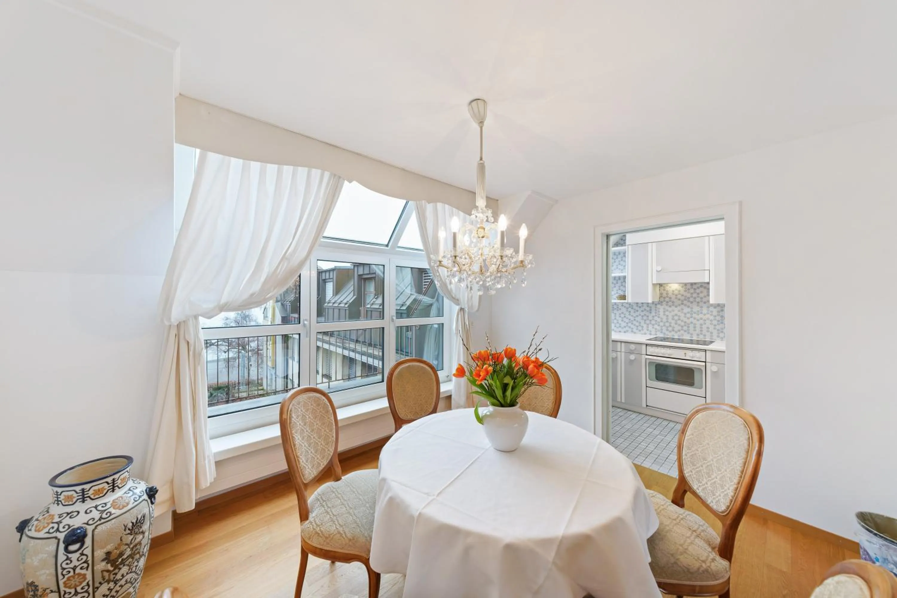 Inner courtyard view in Hotel Mozart