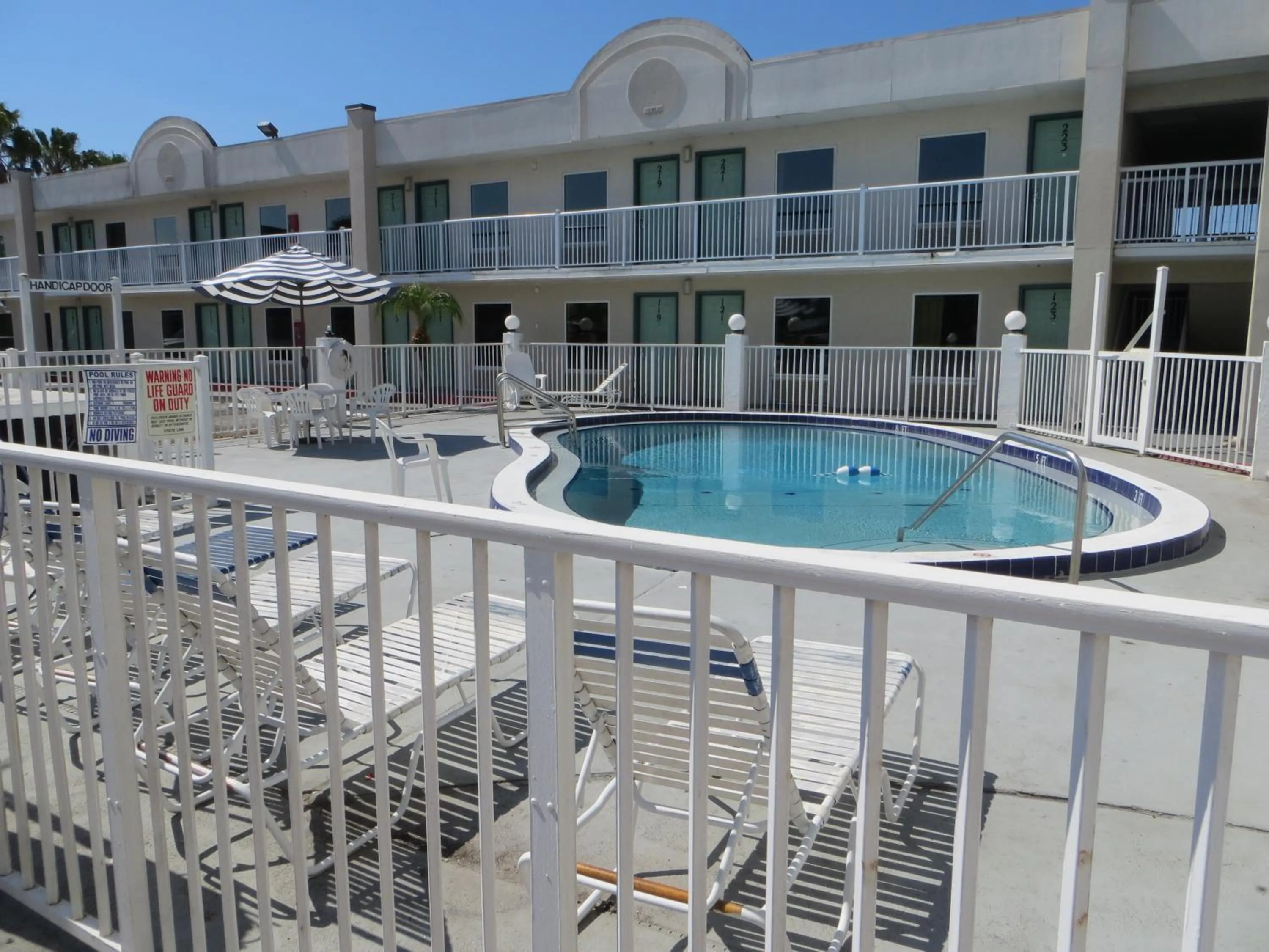 Swimming pool in Budget Inn