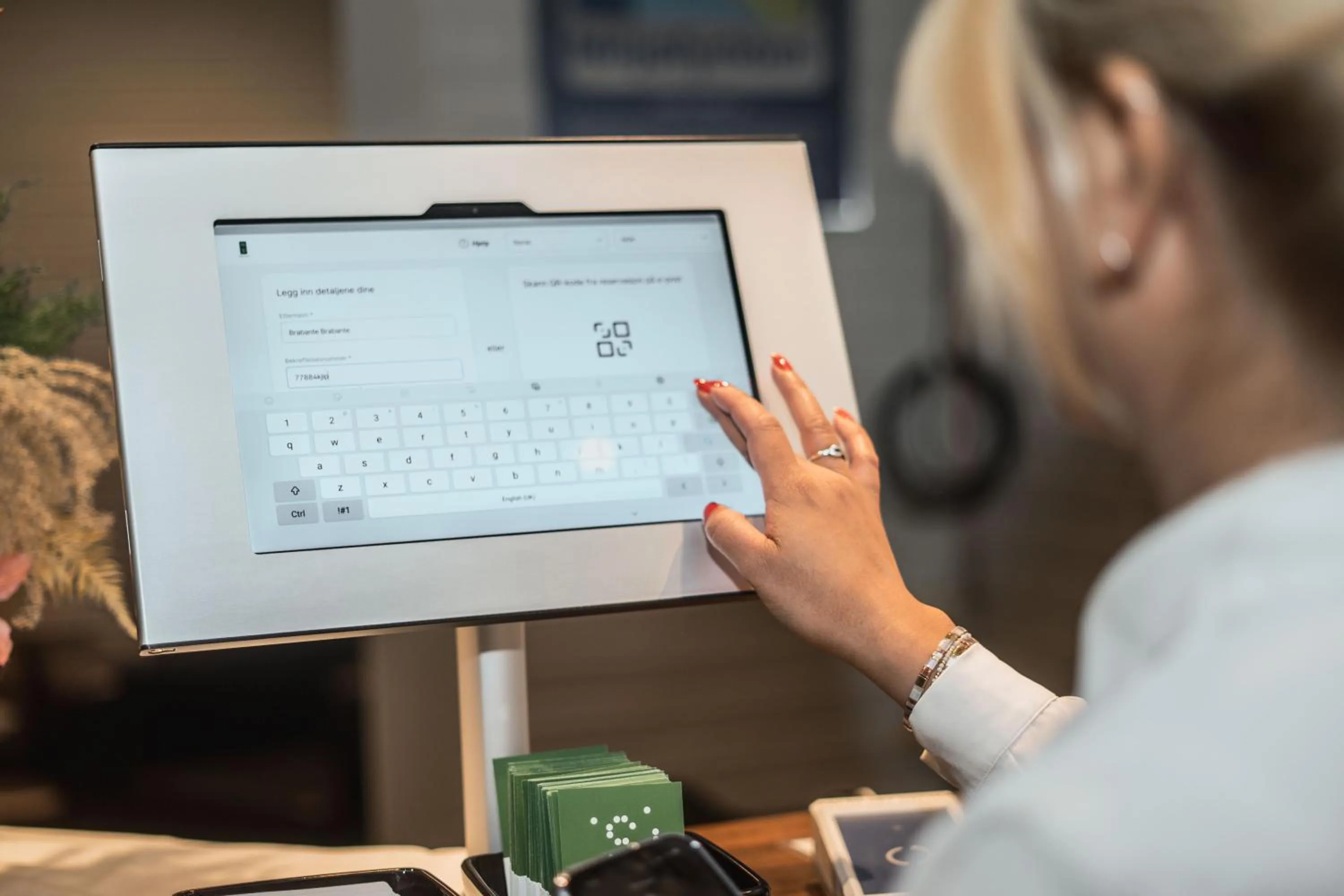 Lobby or reception in Hotel Sverre