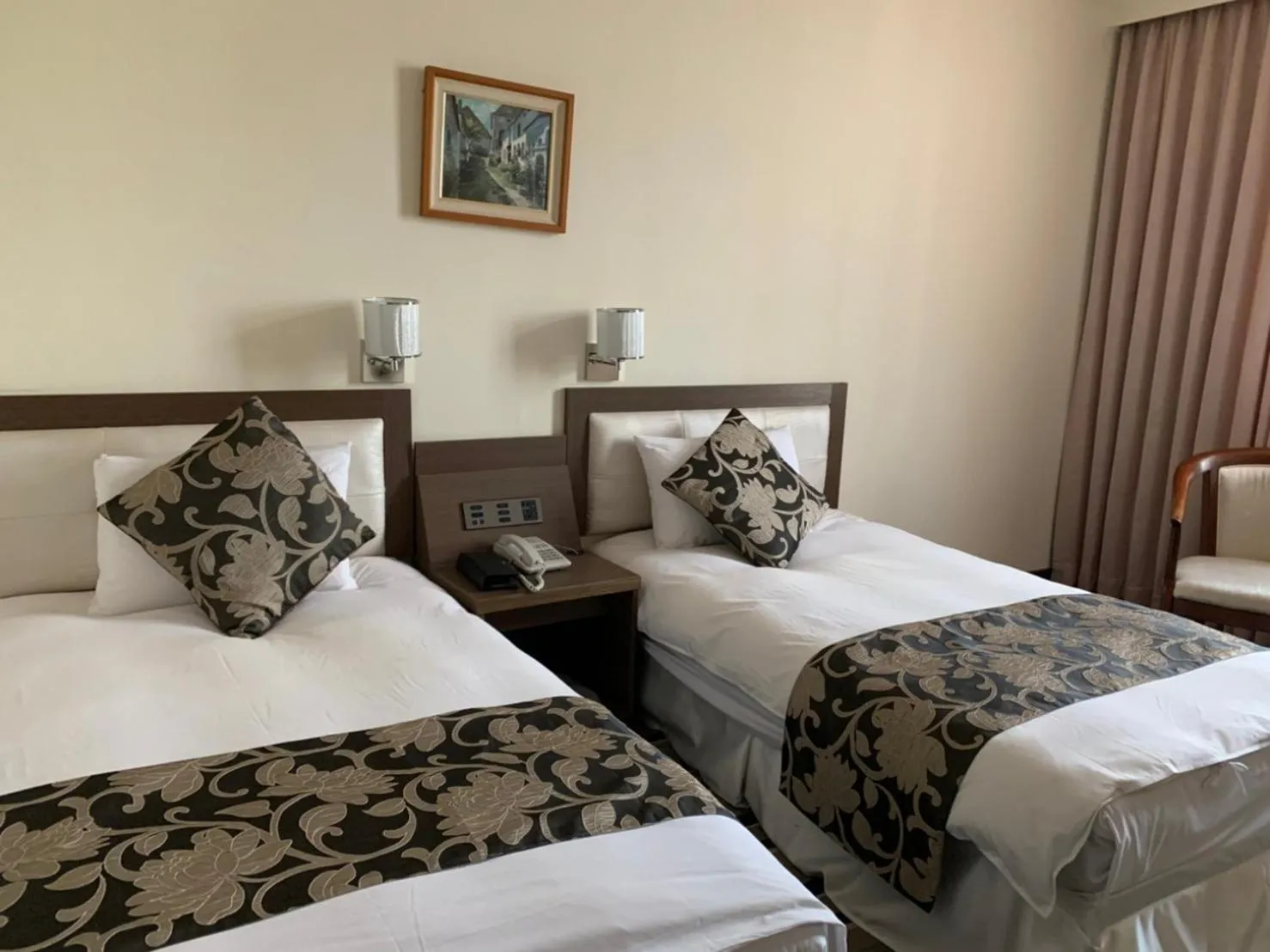 Bed in Hotel River Kinmen
