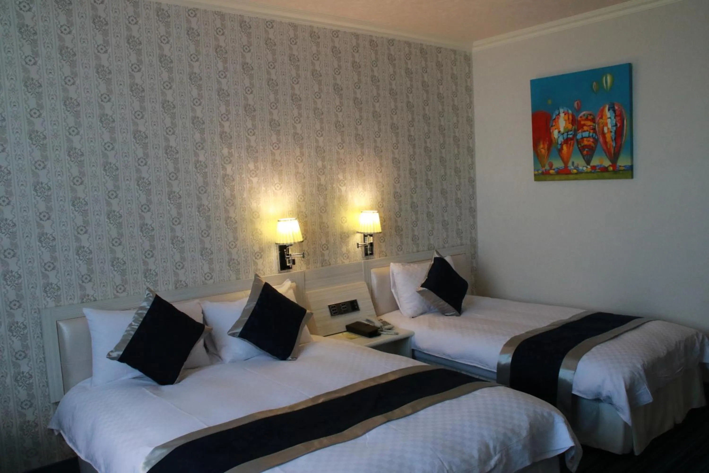 Bed in Hotel River Kinmen