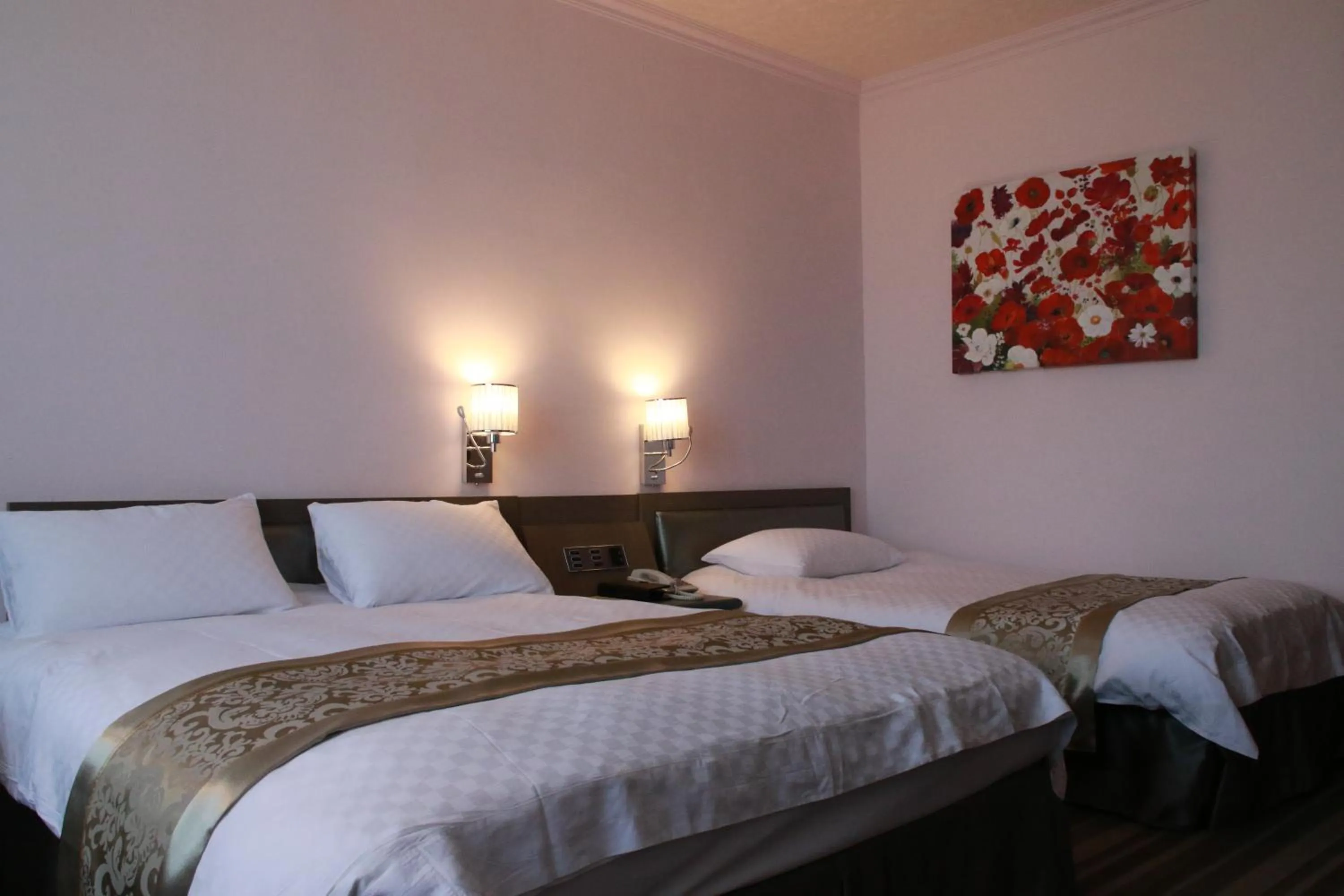 Bed in Hotel River Kinmen