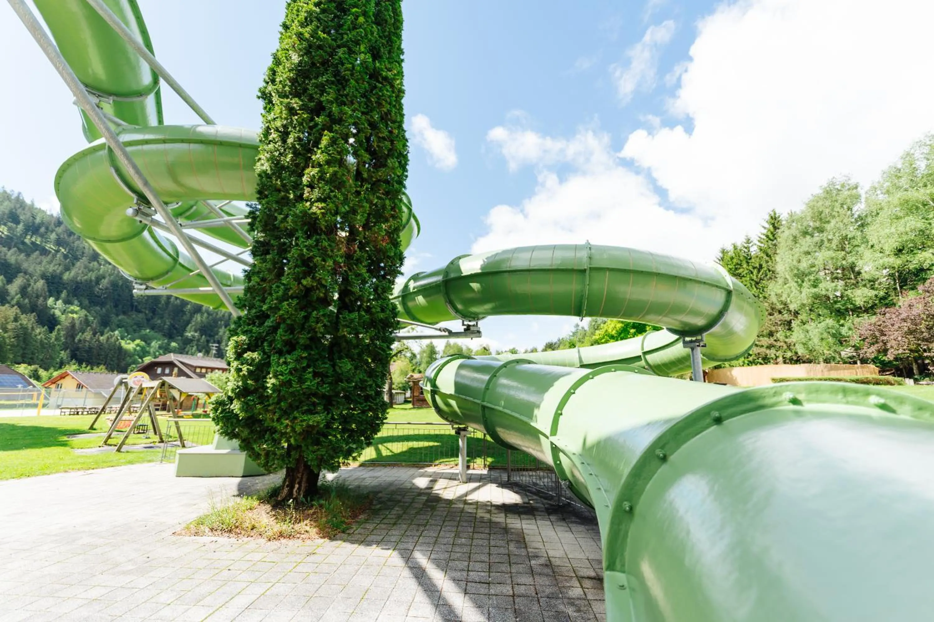 Swimming pool in Familienhotel Trebesingerhof