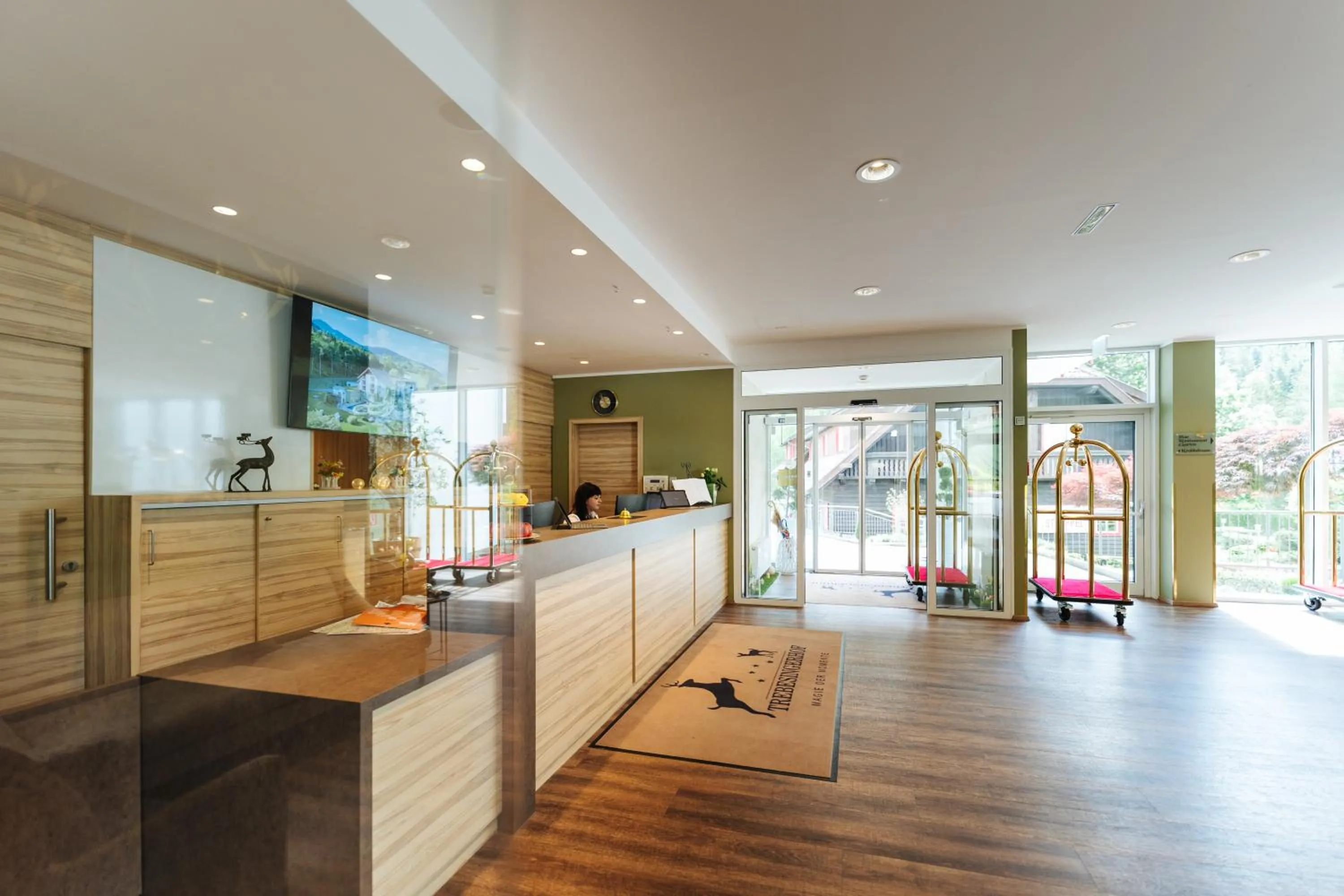 Lobby or reception in Familienhotel Trebesingerhof