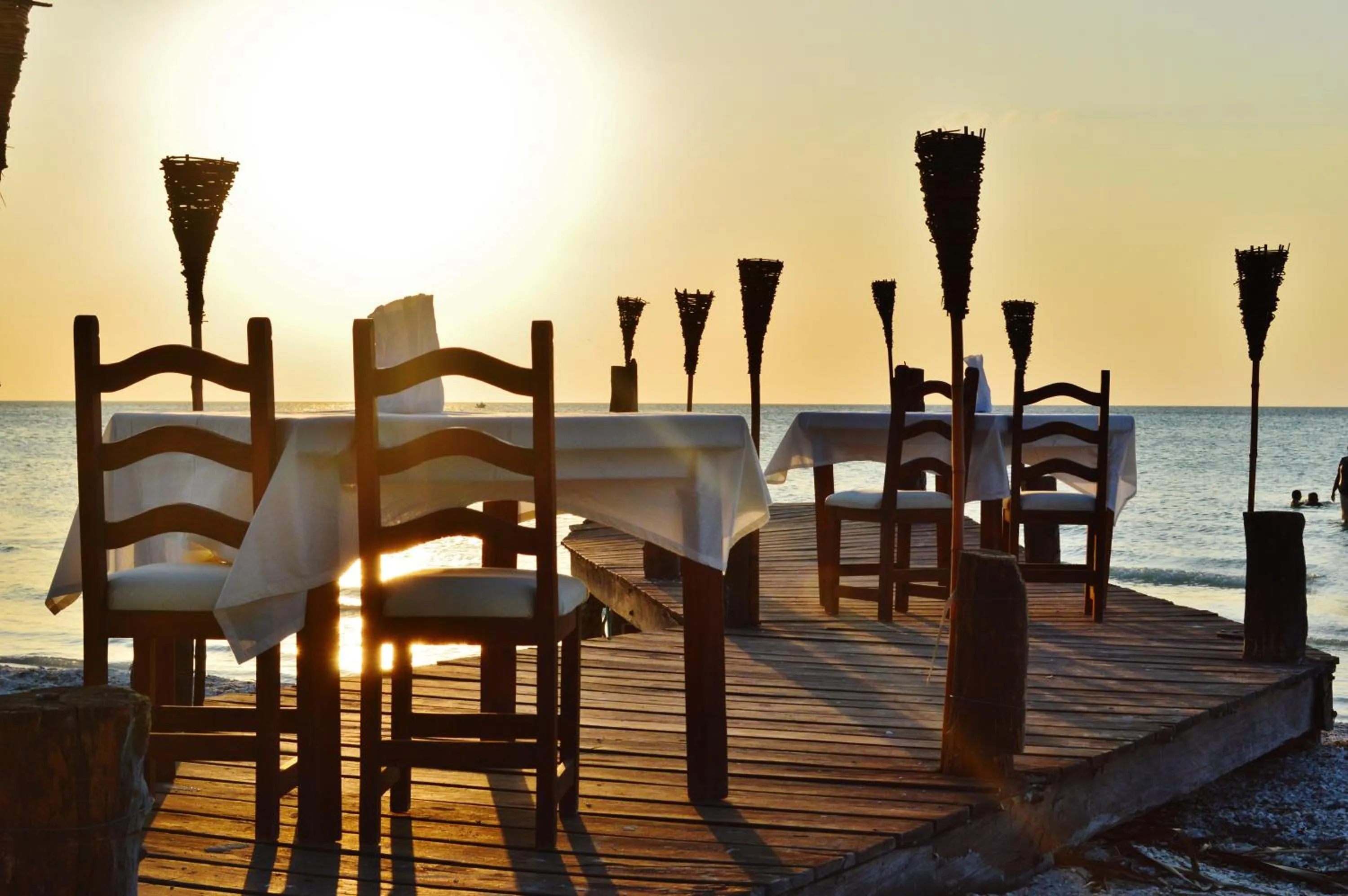 Restaurant/places to eat in Amaite Holbox - Oceanfront Hotel