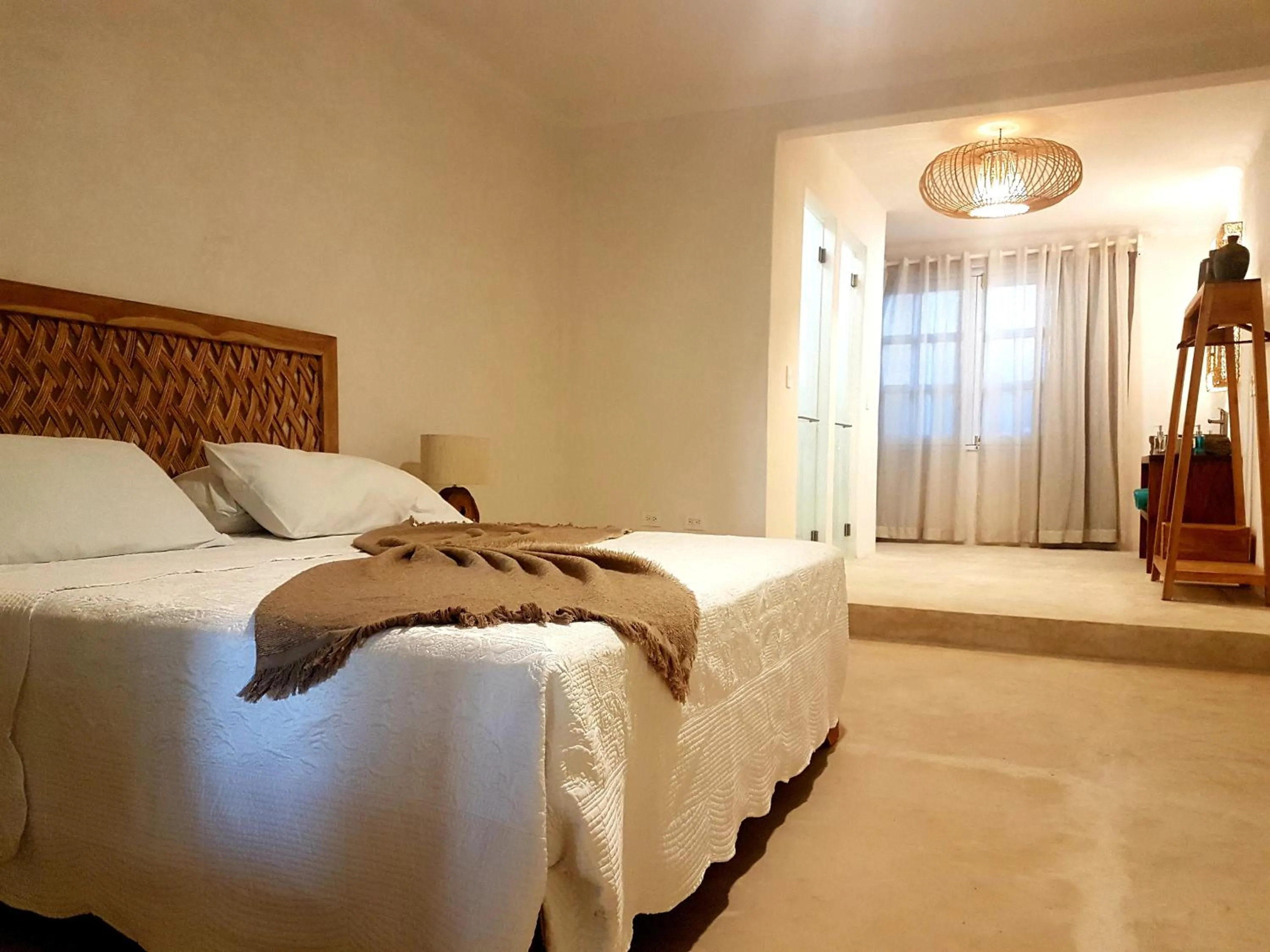 Bed in Amaite Holbox - Oceanfront Hotel