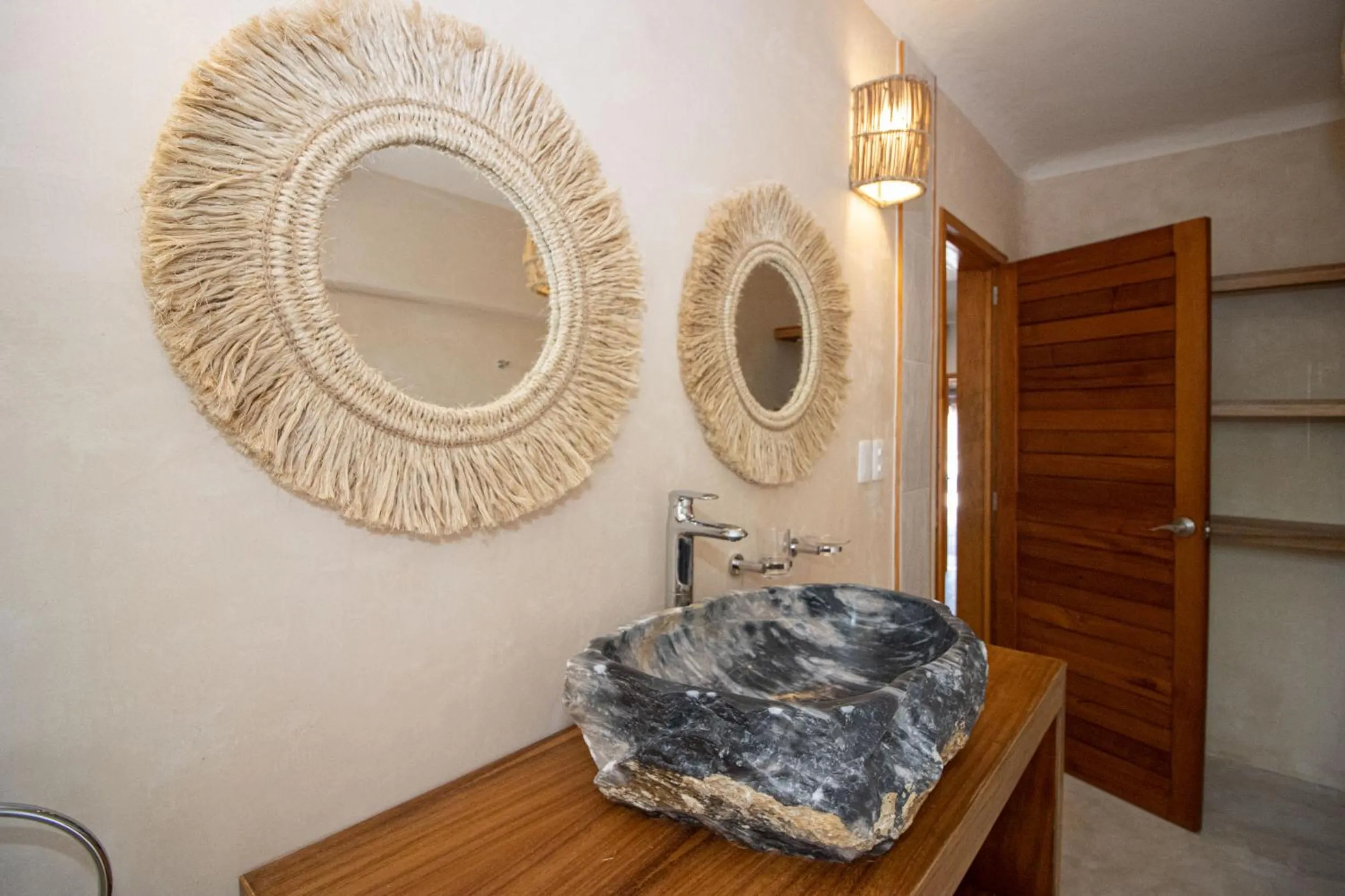 Bathroom in Amaite Holbox - Oceanfront Hotel